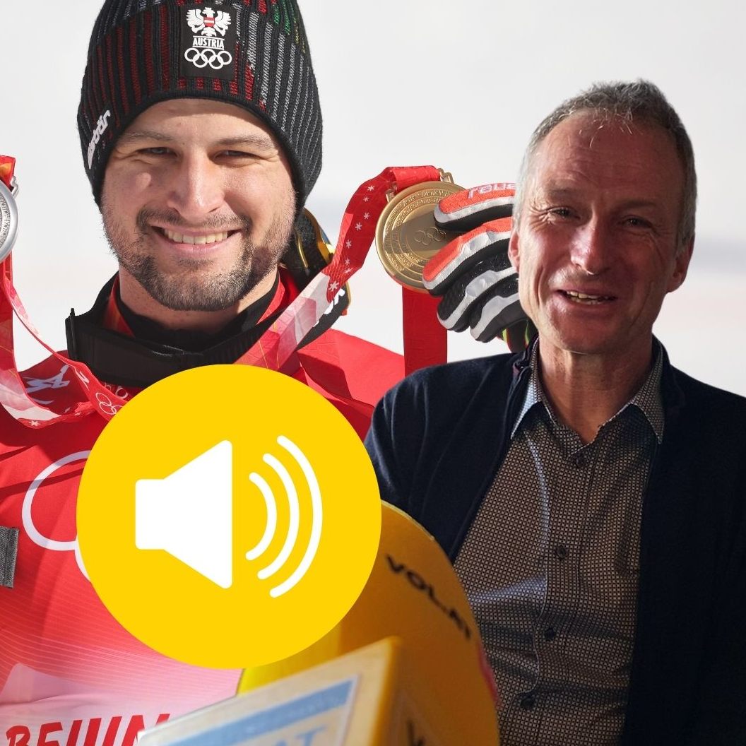 Vater Hubert freut sich sehr über den Erfolg seines Sohnes.