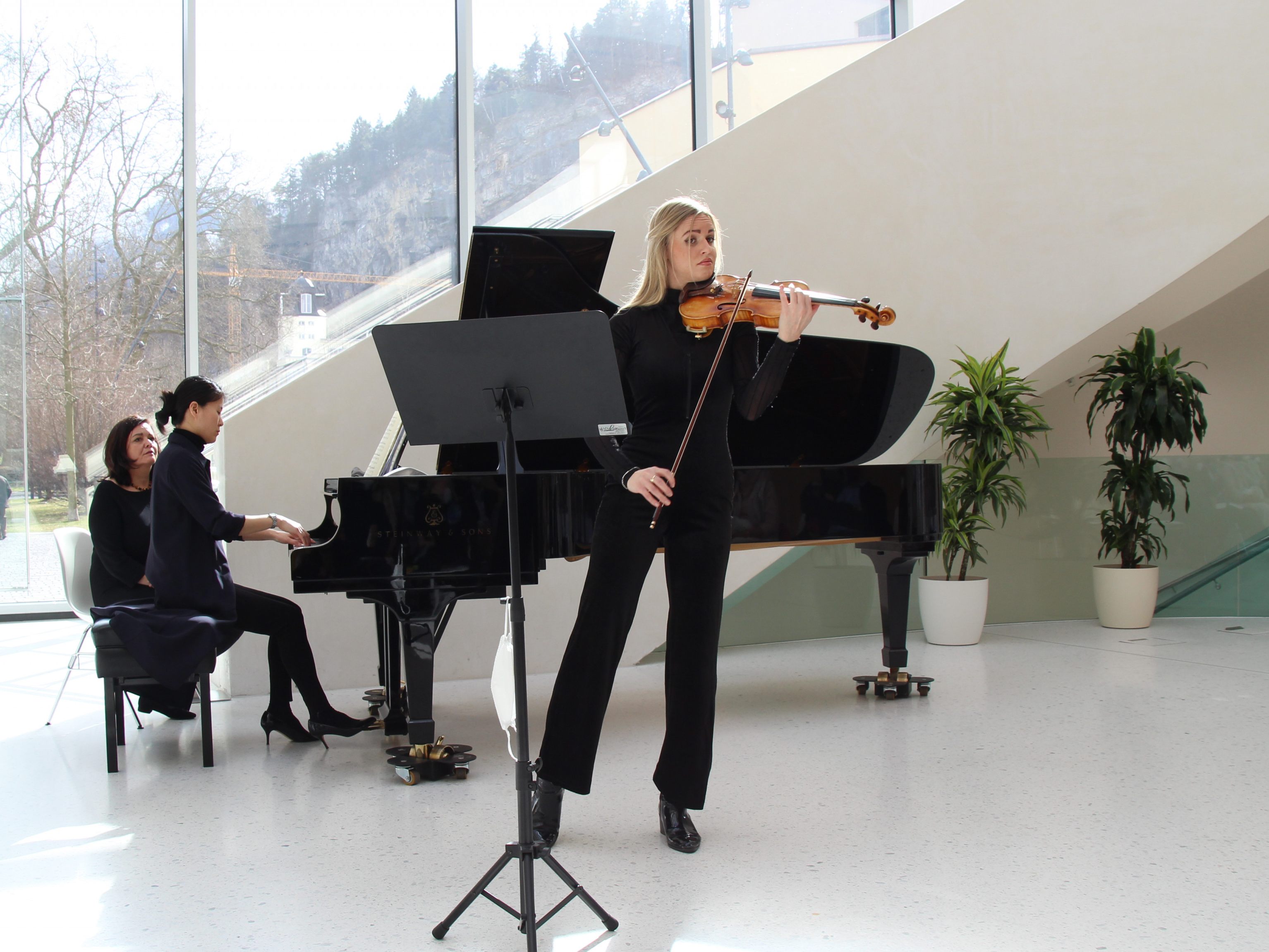 Franziska Ude begeisterte mit ihrem Violinspiel.
