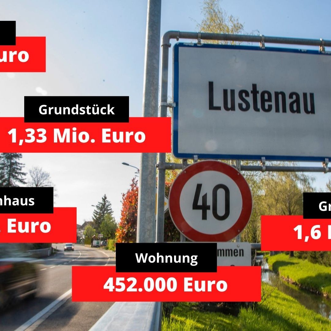 In Lustenau wechselten einige Häuser, Grundstücke und Wohnungen den Besitzer.