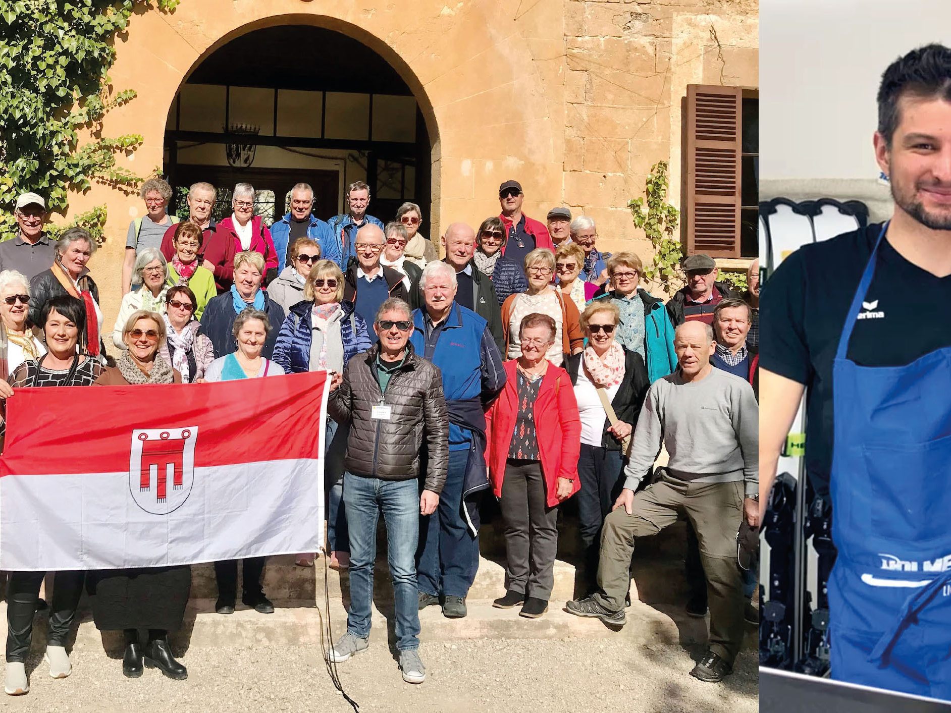 Die Seniorenbund-Reisegruppe sendete Glückwünsche nach China zu Johannes Strolz