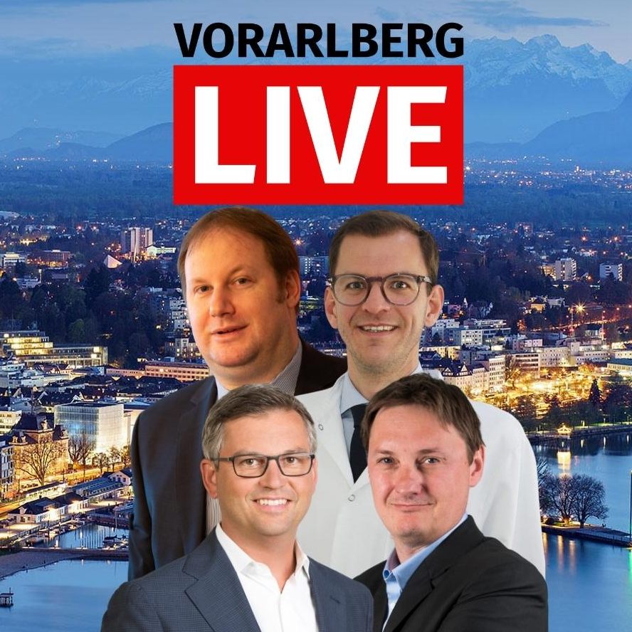 Finanzminister Magnus Brunner, Rechtsanwalt Johannes Schallert und Dr. Thomas Winder sind zu Gast bei "Vorarlberg LIVE".