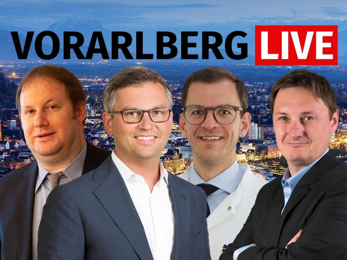 Finanzminister Magnus Brunner, Rechtsanwalt Johannes Schallert und Dr. Thomas Winder sind zu Gast bei "Vorarlberg LIVE".