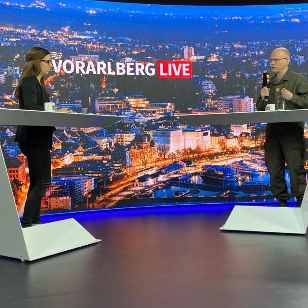 Militärkommandant Brigadier Gunther Hessel bei "Vorarlberg LIVE"