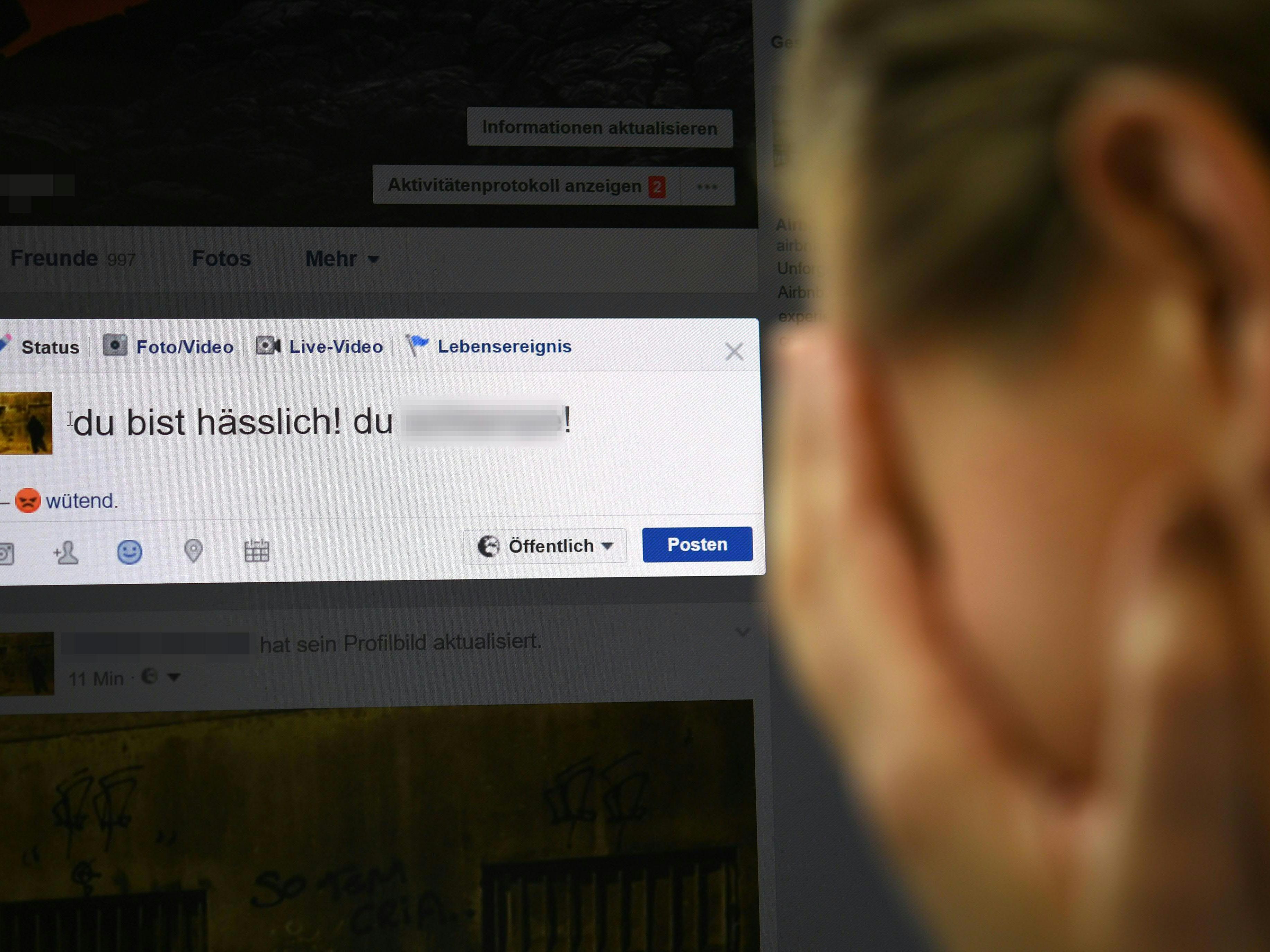 Cyber-Mobbing ist in der Pandemie gestiegen. Cyber-Mobbing ist in der Pandemie gestiegen.