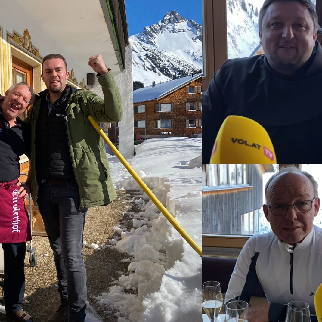 Freunde und Wegbegleiter freuen sich mit Johannes Strolz