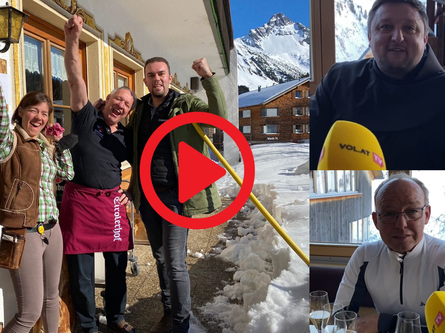 Freunde und Wegbegleiter freuen sich mit Johannes Strolz Freunde und Wegbegleiter freuen sich mit Johannes Strolz