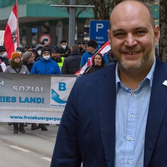 Georg Palm bläst zum Rückzug und verkündet Ende der Proteste in Bregenz.