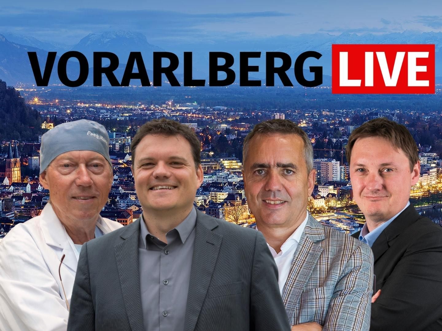 Werner L. Mang, Thomas Schierle und Robert Küng sind am Dienstag zu Gast bei "Vorarlberg LIVE".