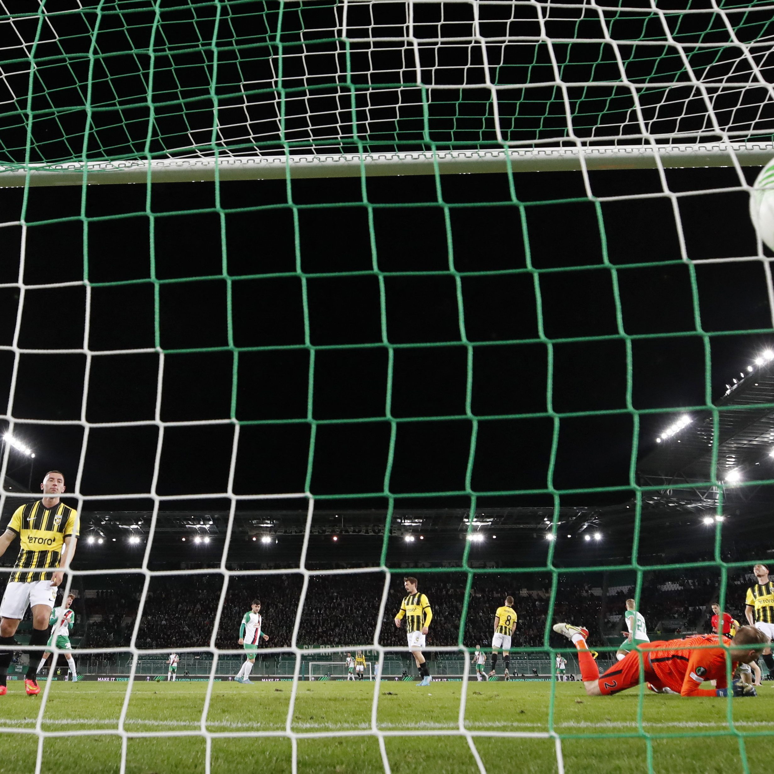Rapid Wien spielte im Februar gegen Vitesse Arnheim.