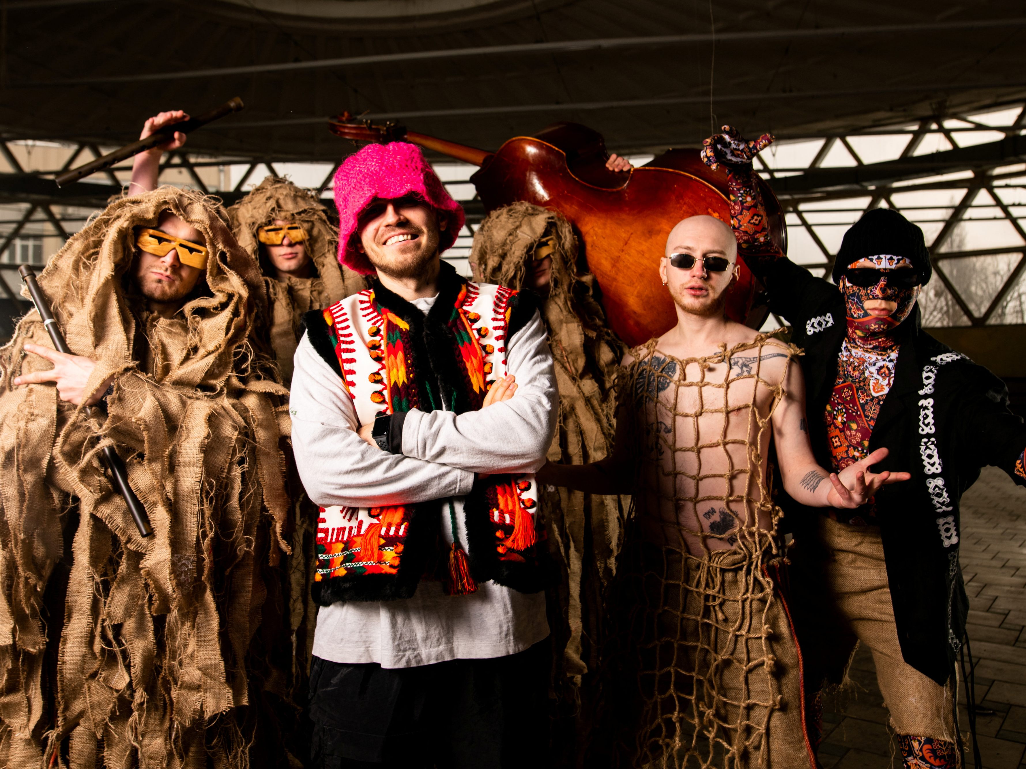 Die ukrainische Band Kalush Orchestra tritt beim Eurovision Songcontest 2022 an. Die ukrainische Band Kalush Orchestra tritt beim Eurovision Songcontest 2022 an.