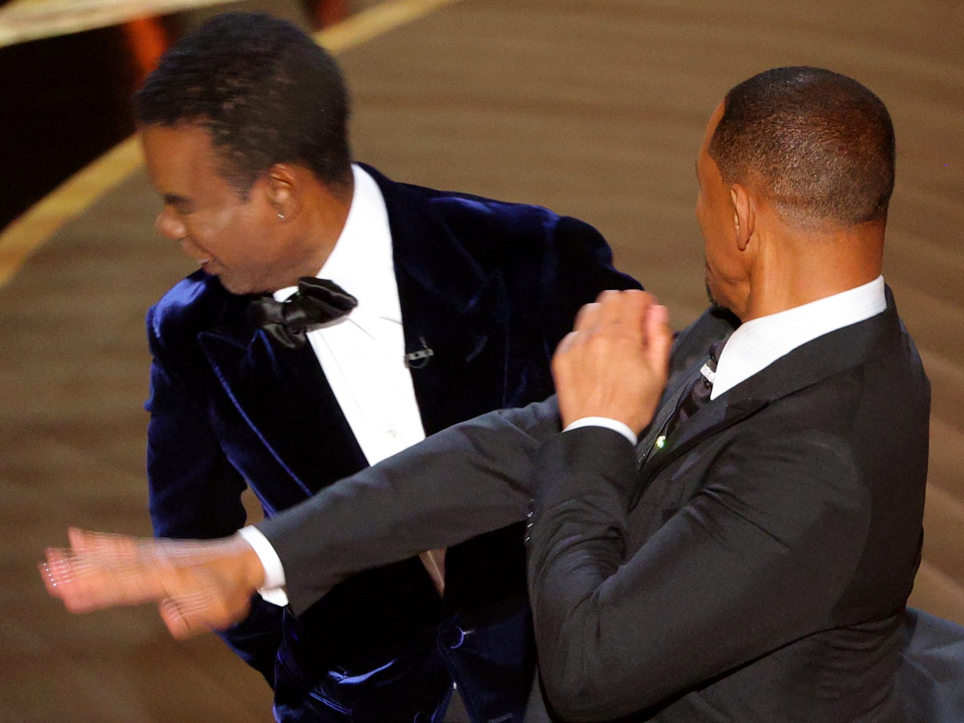 Schauspieler Will Smith verpasste Chris Rock eine ordentliche Ohrfeige bei der Oscar-Verleihung. Schauspieler Will Smith verpasste Chris Rock eine ordentliche Ohrfeige bei der Oscar-Verleihung.