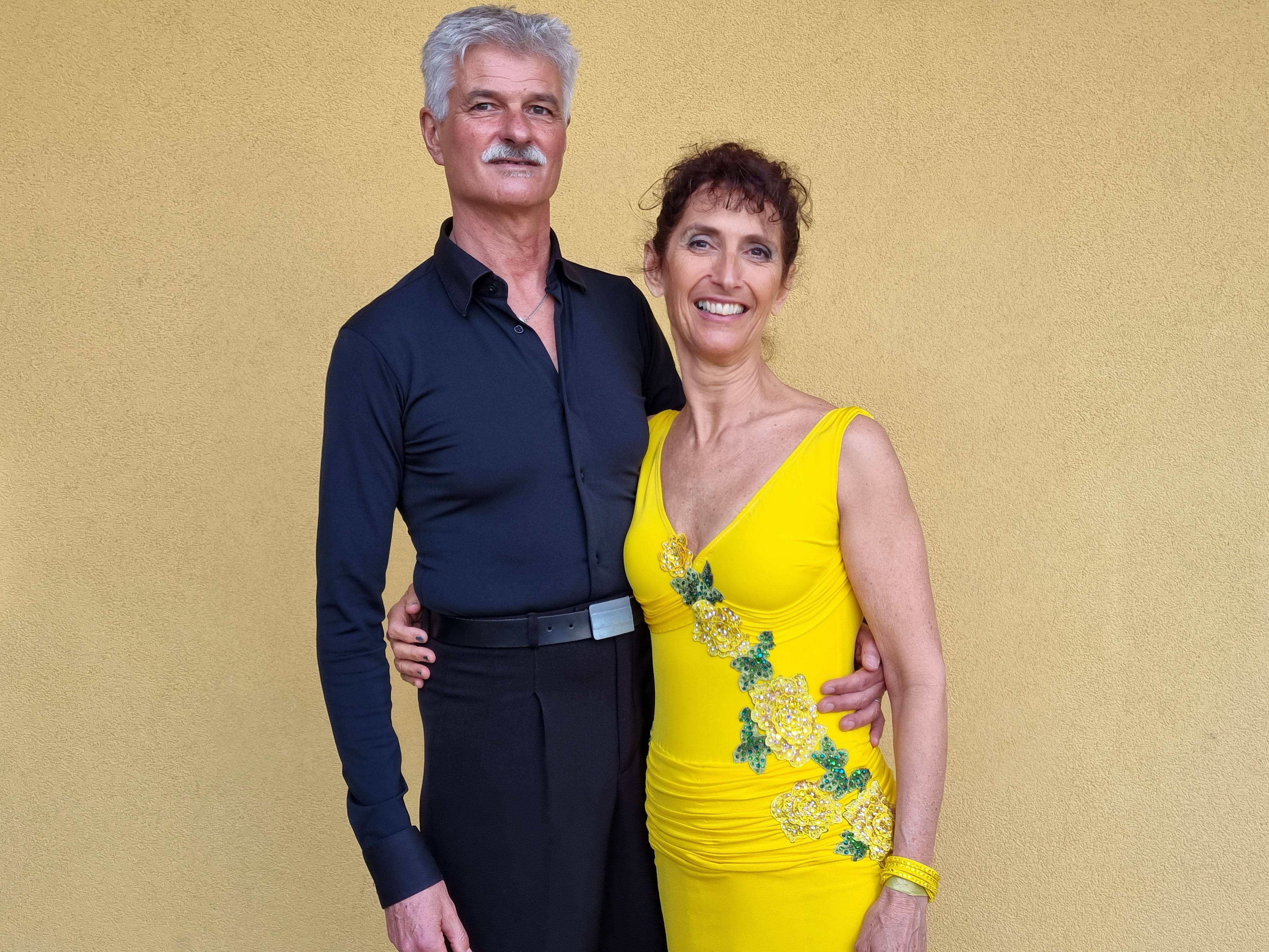 Thijs und Ingrid, bereit für ihren Latein-Auftritt. Thijs und Ingrid, bereit für ihren Latein-Auftritt.