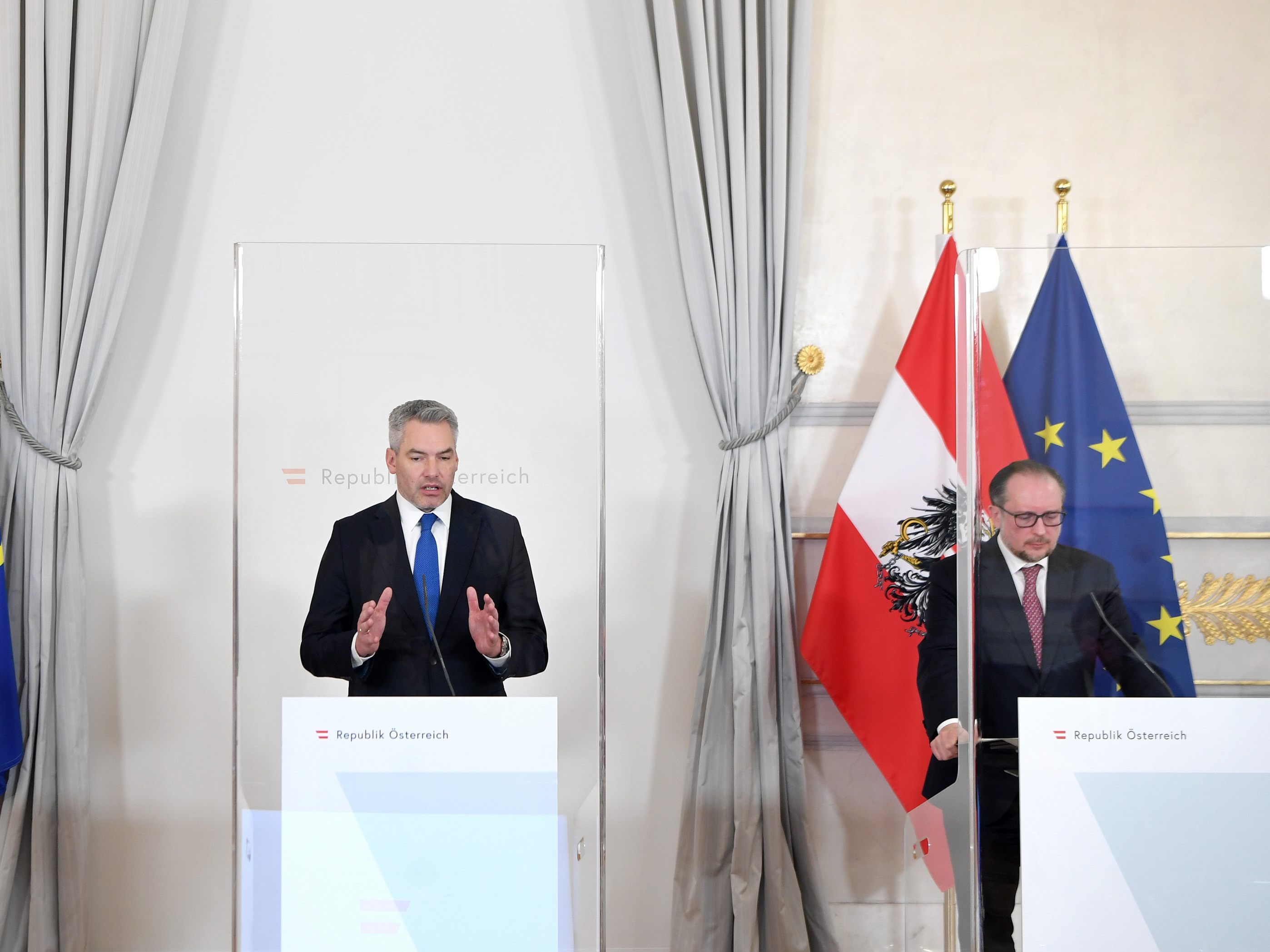 Beim Ministerrat am Mittwoch soll es auch um die Corona-Impfpflicht gehen. Beim Ministerrat am Mittwoch soll es auch um die Corona-Impfpflicht gehen.