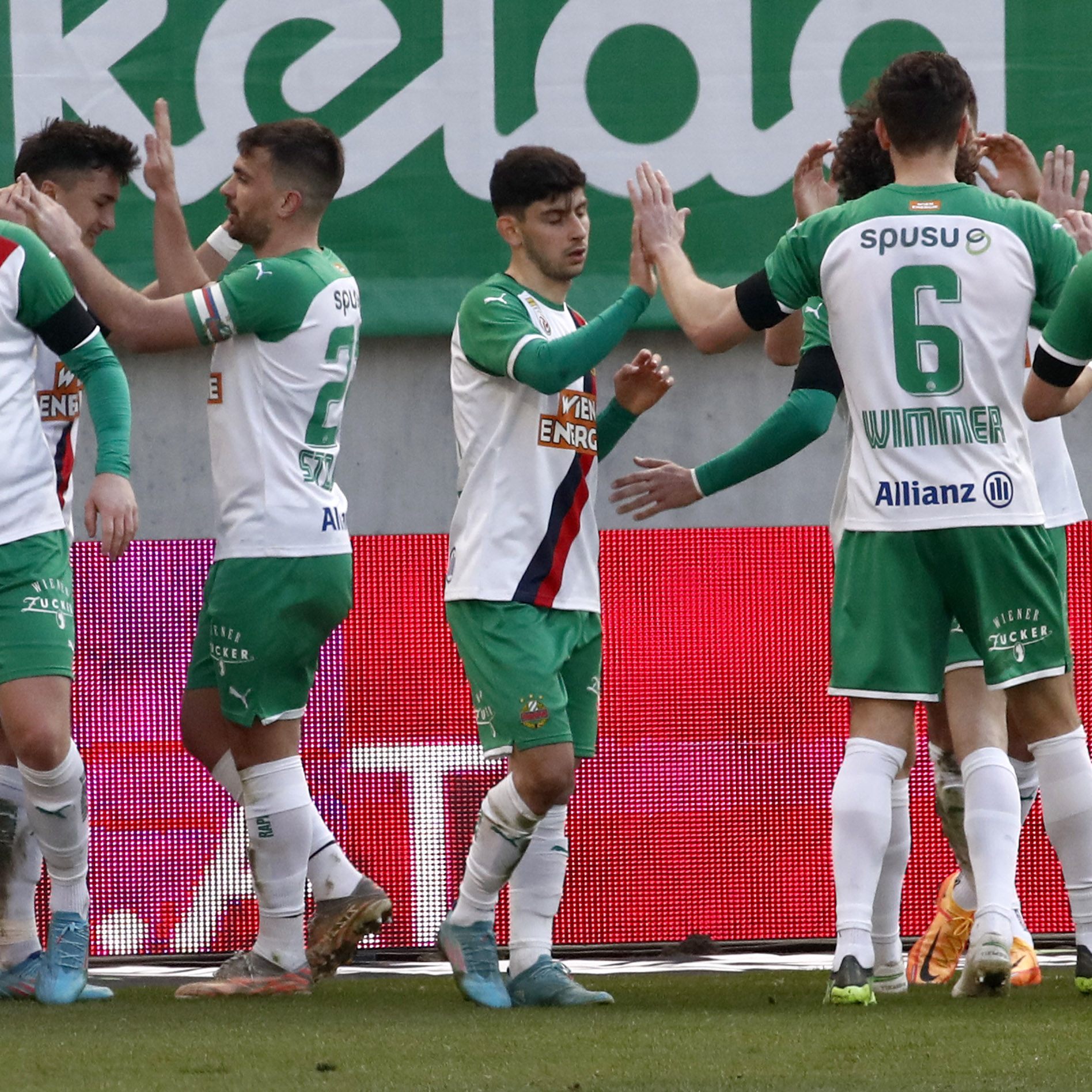 Rapid Wien startete mit 3:1 bei A. Klagenfurt in Meistergruppe