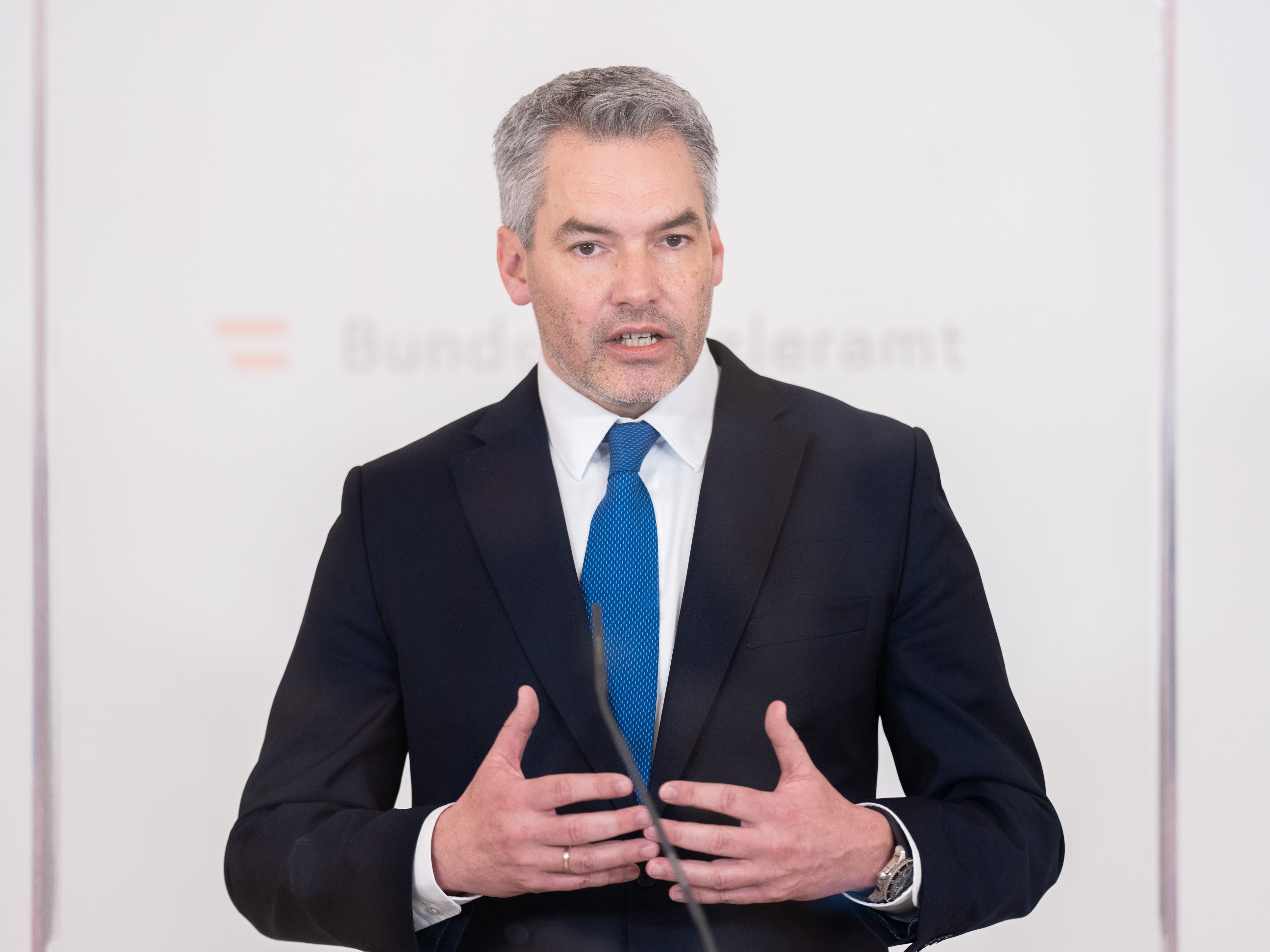 Karl Nehammer hat sich zu Österreichs Neutralität geäußert.