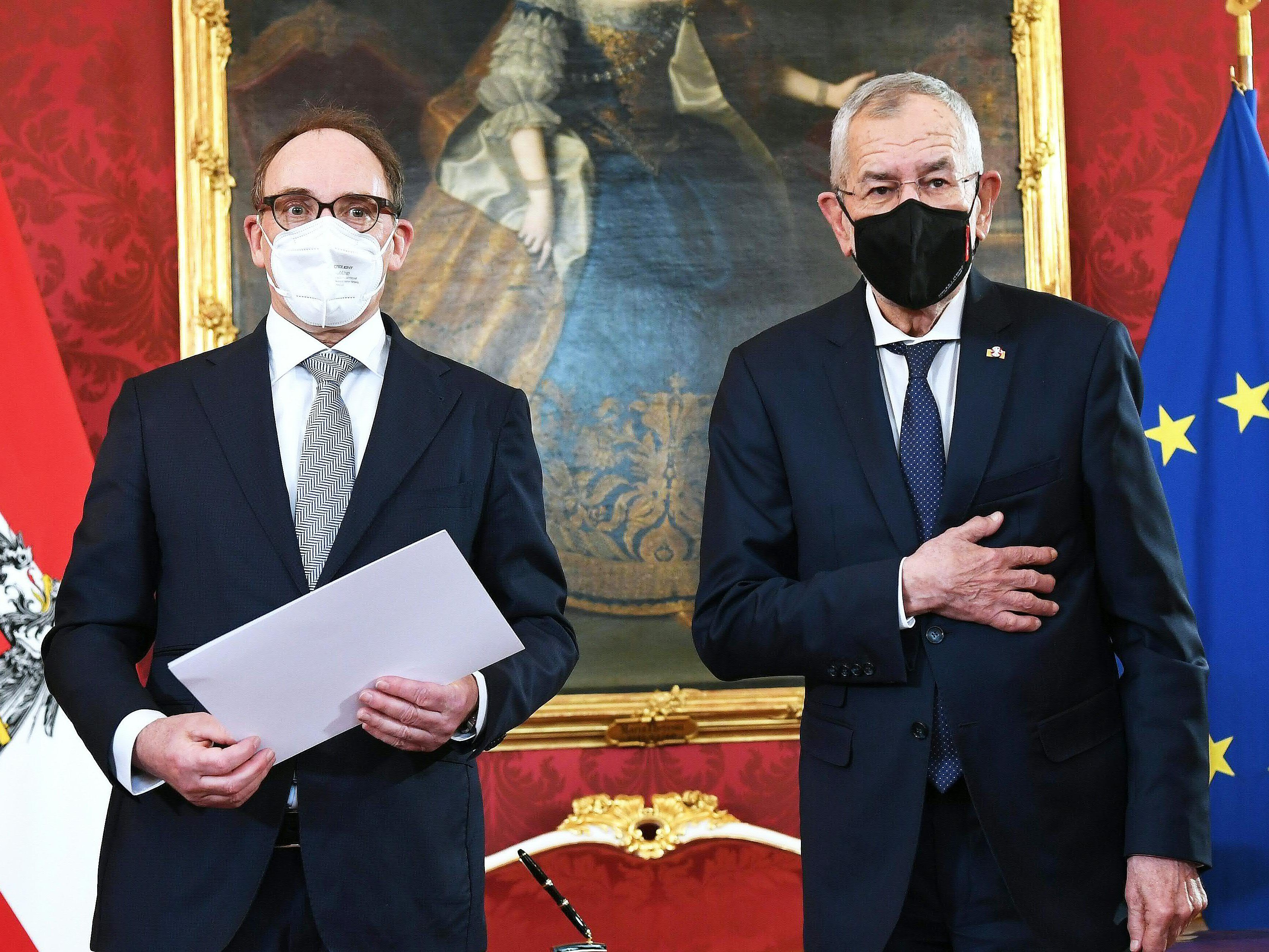 Angelobung und Vorstellung im Parlament