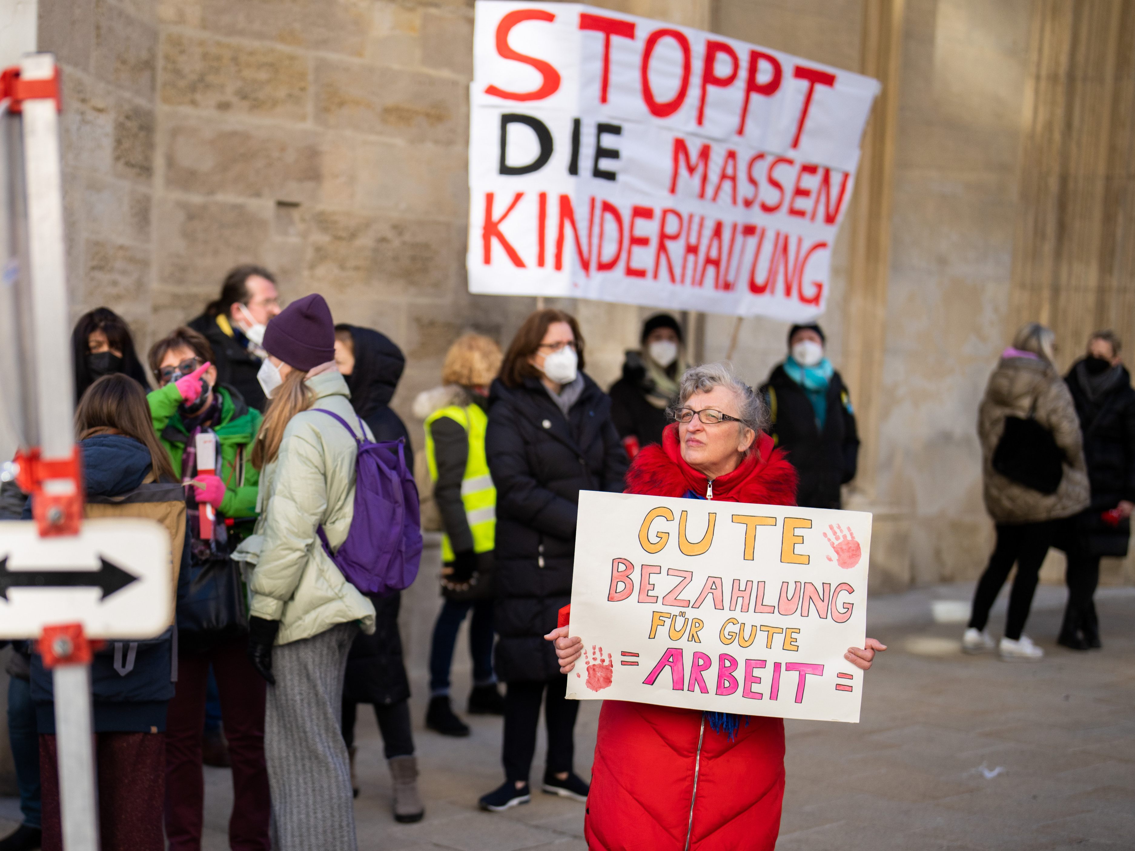 Das Personal der Wiener Privatkindergärten demonstriert wieder.