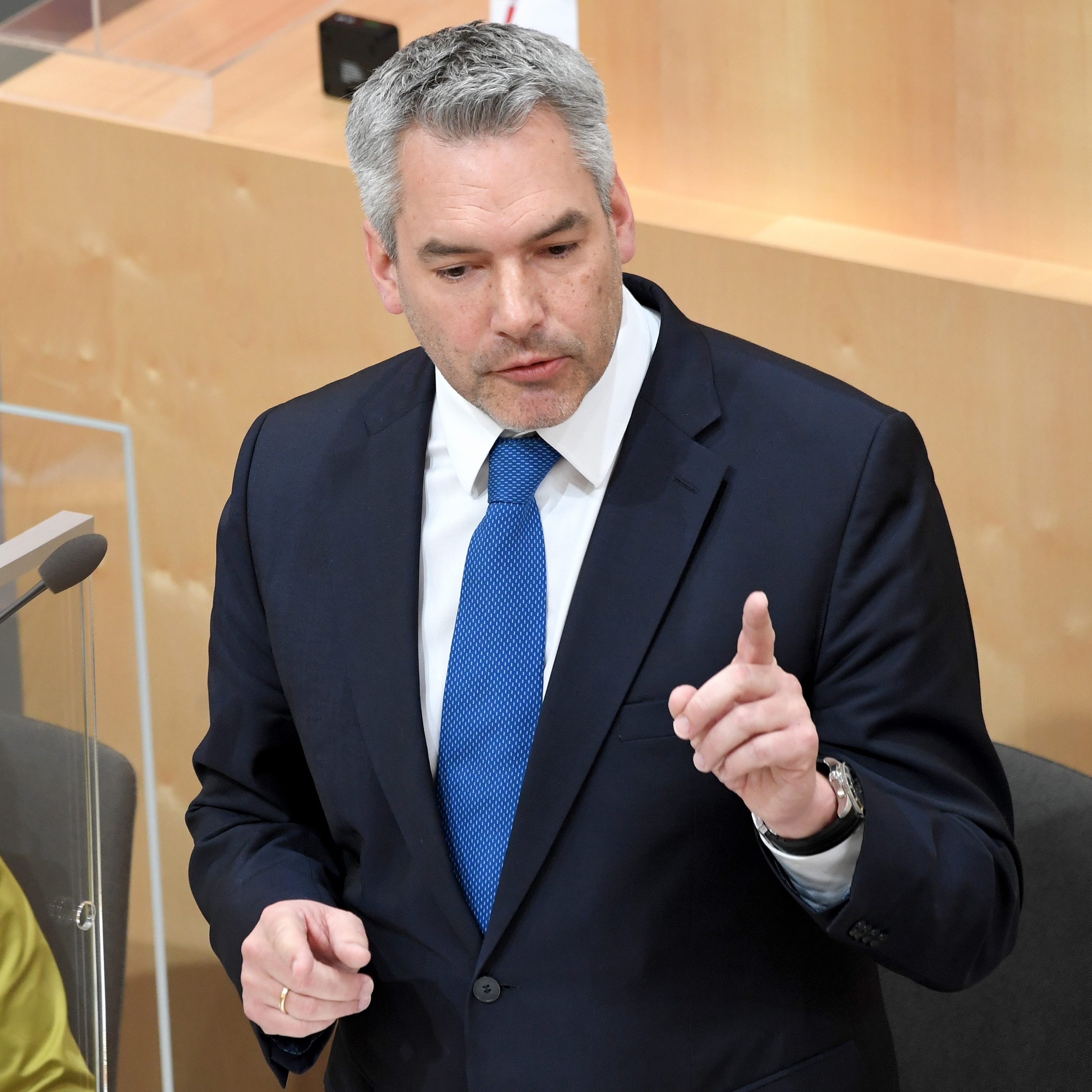 Bundeskanzler Karl Nehammer (ÖVP) sprach sich gegen den Boykott von russischem Gas aus.
