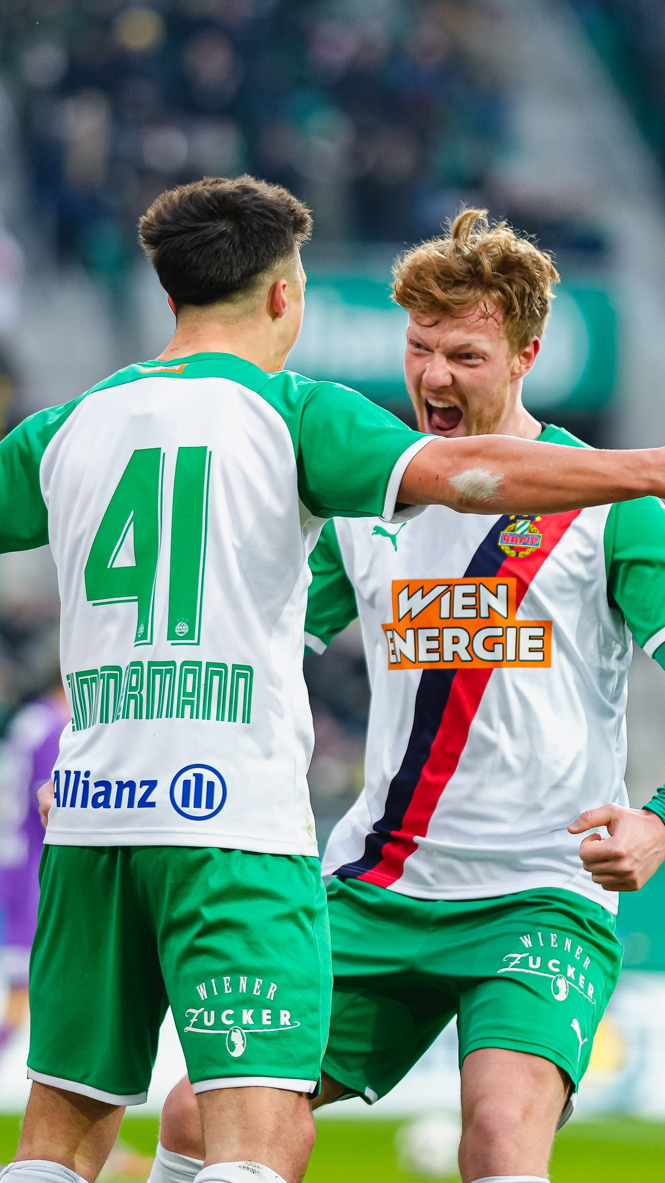 Rapid dank Zimmermann oben dabei -"Unbeschreibliches Gefühl".