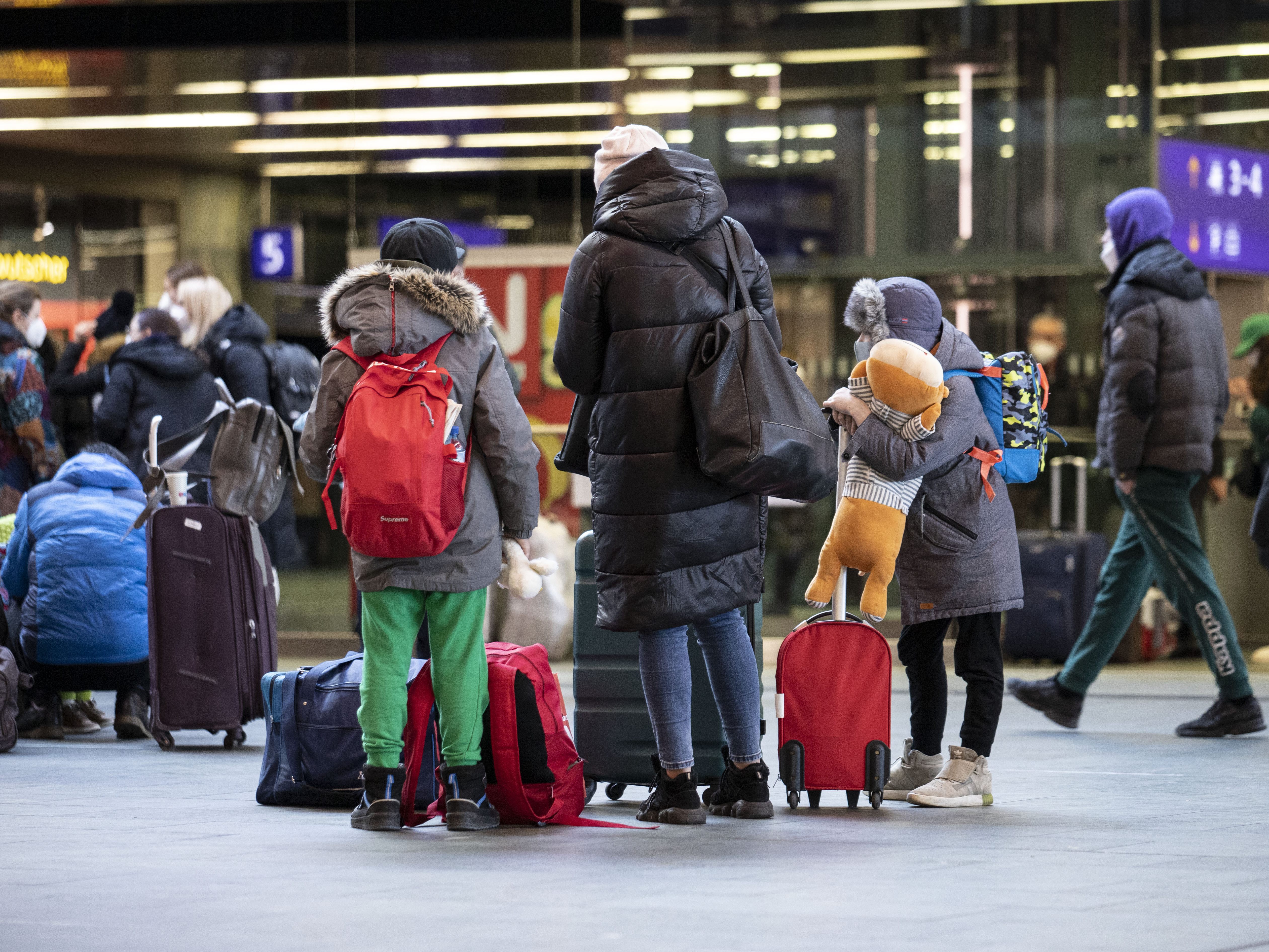 Gebäude für hunderte Ukraine-Flüchtlinge.