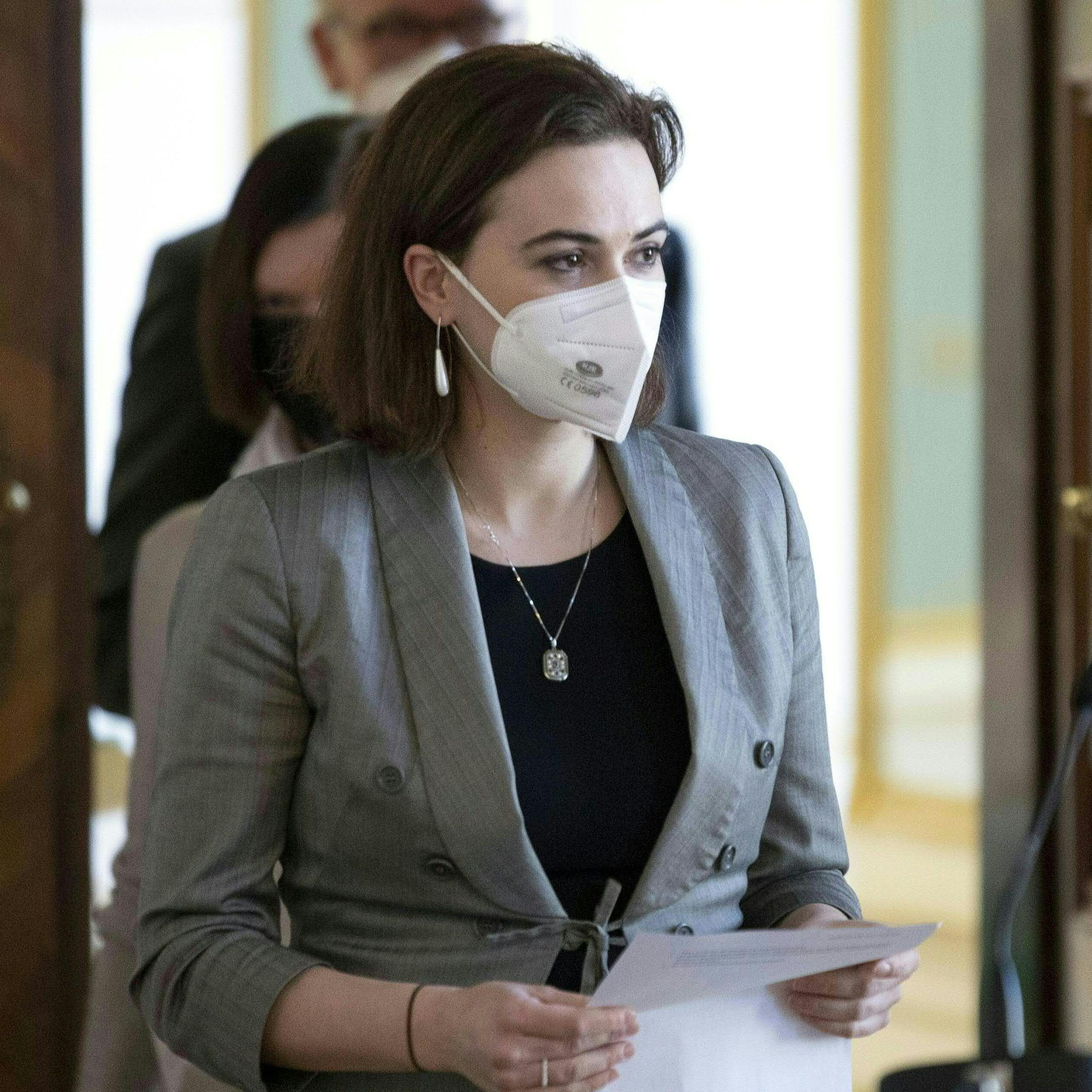 Justizministerin Alma Zadic (Grüne) sprach sich gegen öffentliche Aufträge an russische Firmen aus.