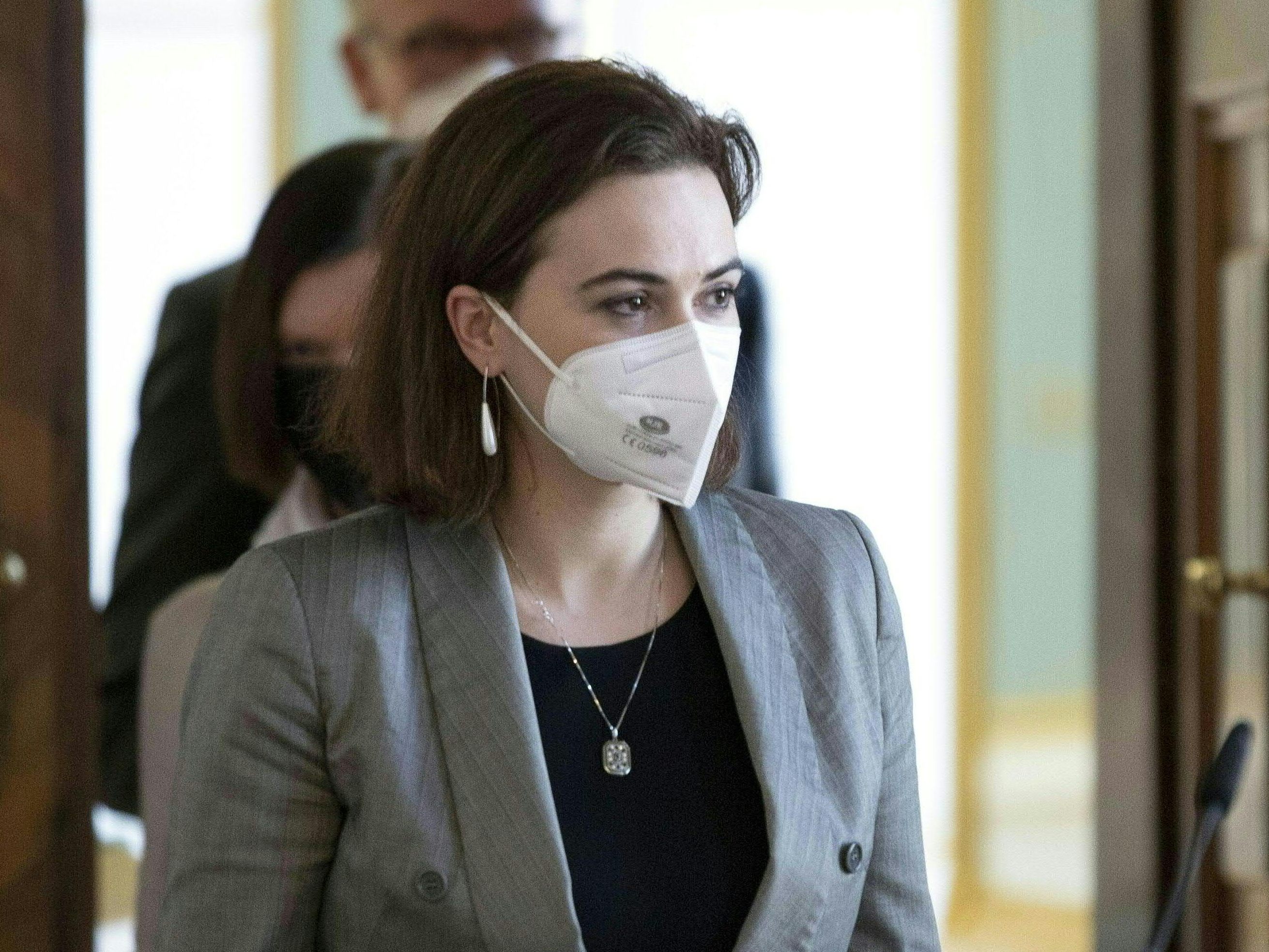 Justizministerin Alma Zadic (Grüne) sprach sich gegen öffentliche Aufträge an russische Firmen aus.