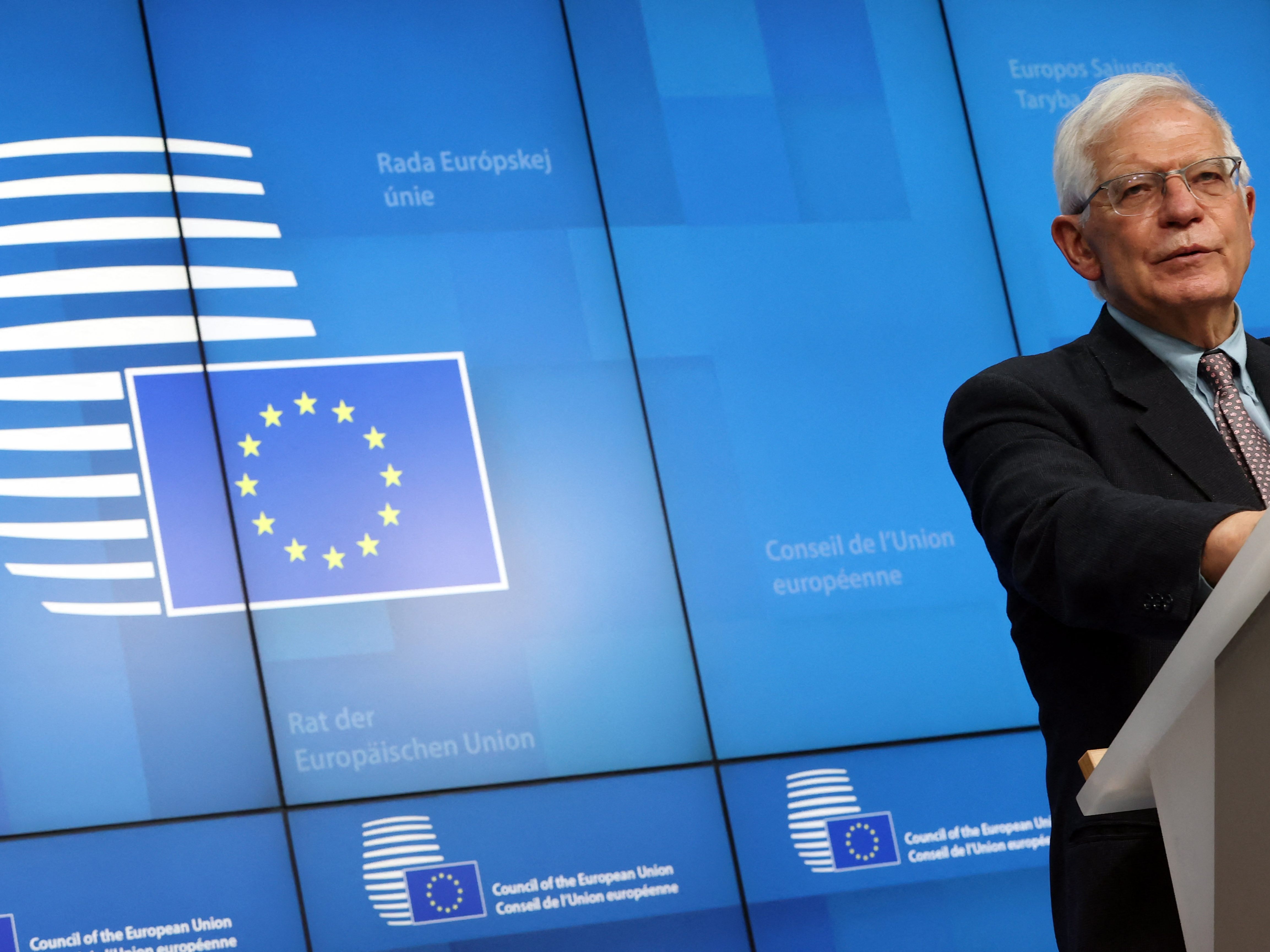 Josep Borrell geht von fünf Millionen Flüchtlingen aus. Josep Borrell geht von fünf Millionen Flüchtlingen aus.