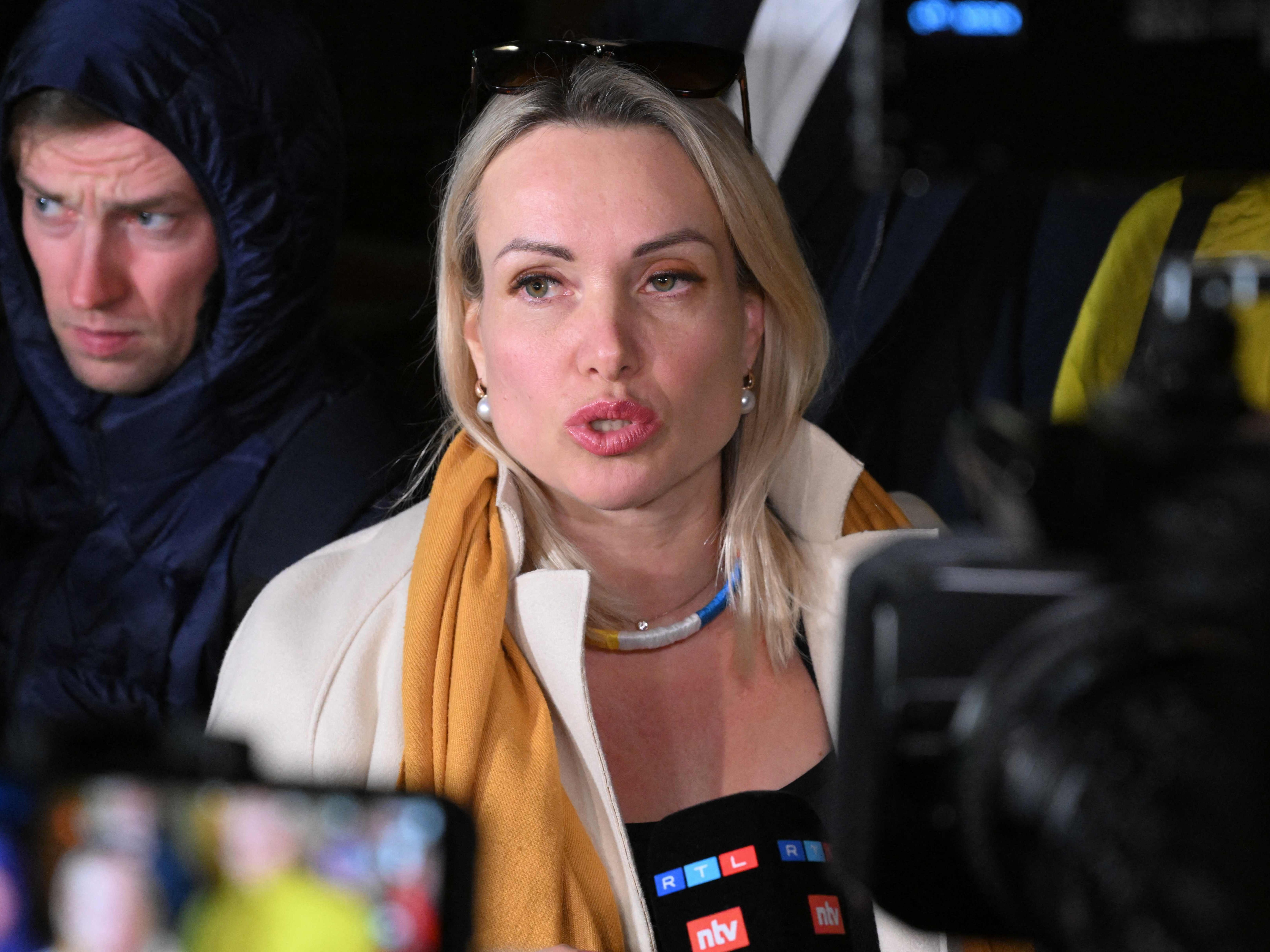Russland: Journalistin Marina Owssjannikowa fürchtet um ihr Leben. Russland: Journalistin Marina Owssjannikowa fürchtet um ihr Leben.