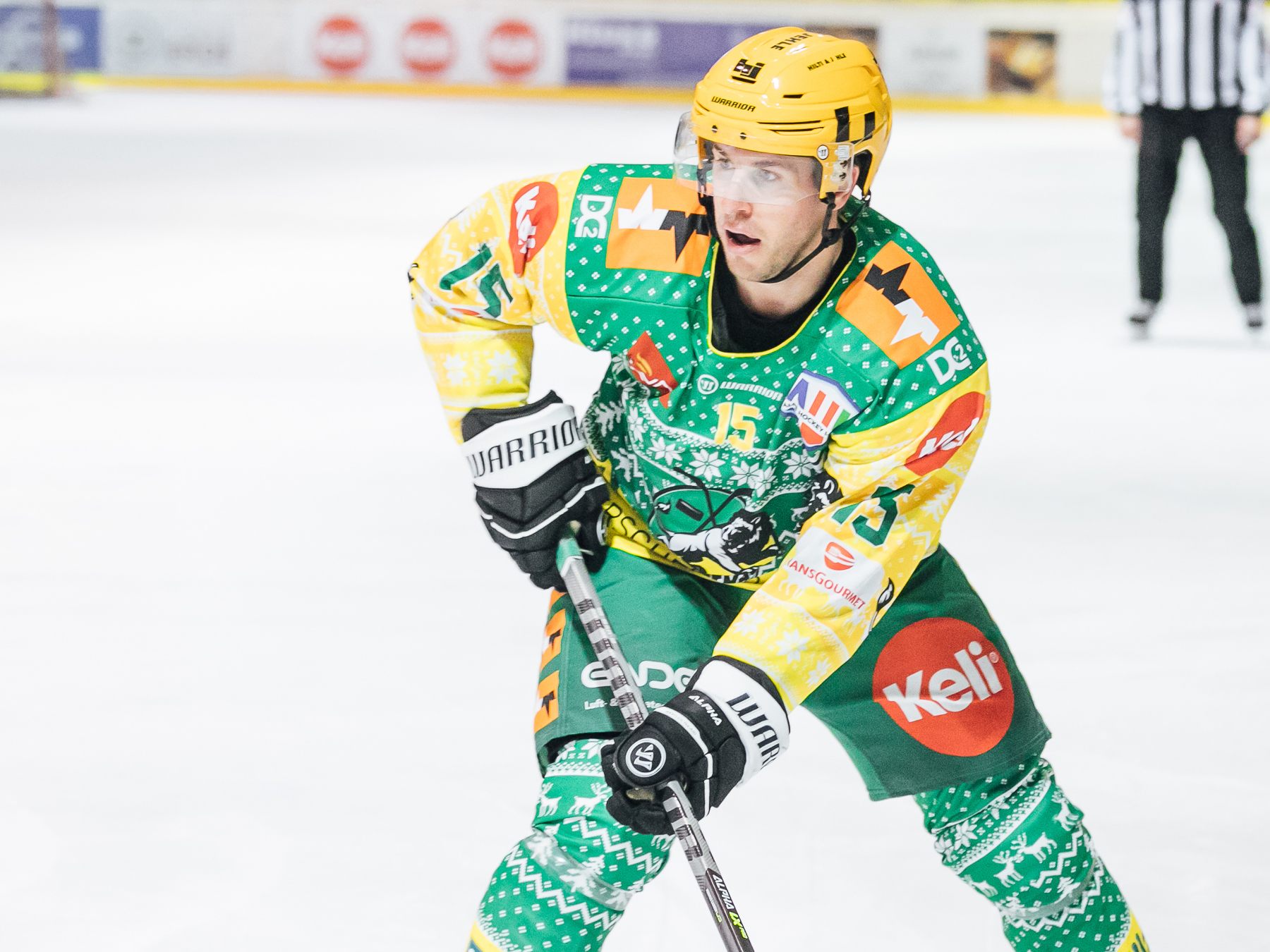 Chris D'Alvise möchte mit dem EHC Lustenau einen Sieg gegen Zell am See einfahren.