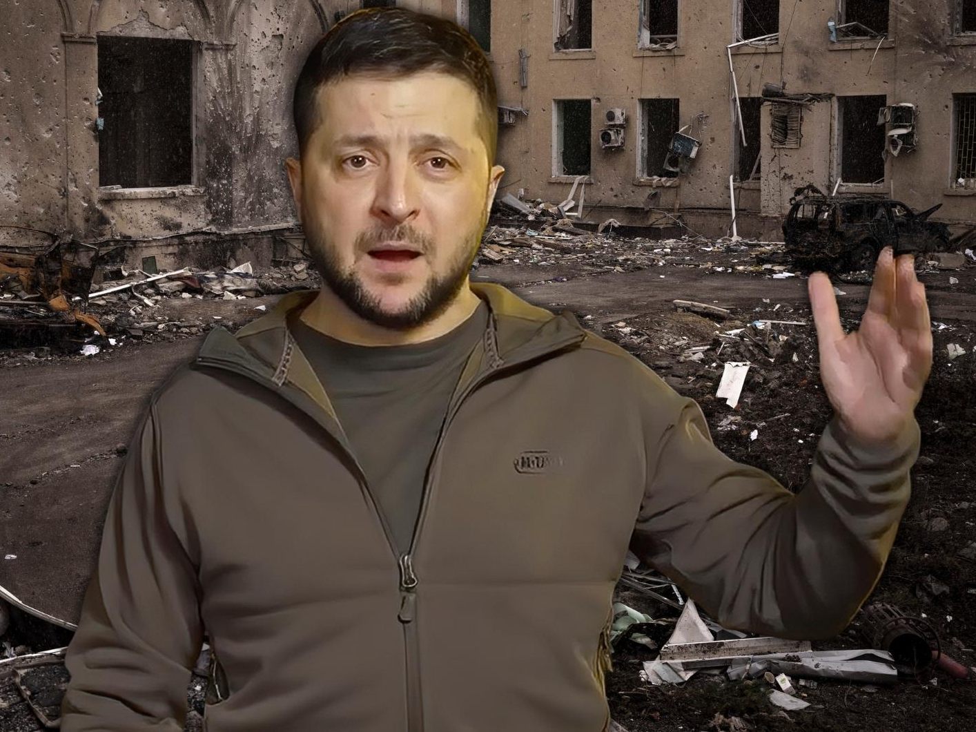 Selenskyj bezeichnete die Situation in Mariupol als eindeutige humanitäre Katastrophe. Selenskyj bezeichnete die Situation in Mariupol als eindeutige humanitäre Katastrophe.