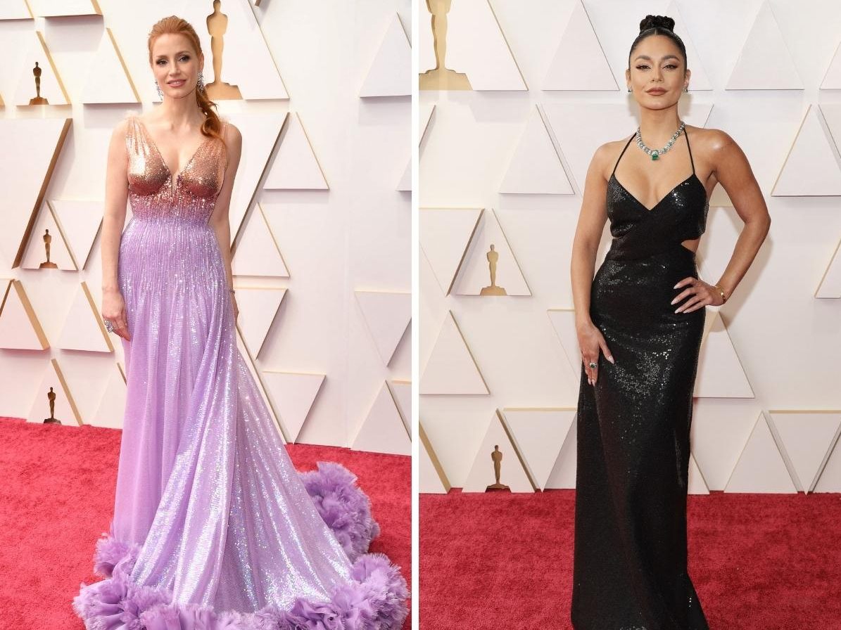 In der diesjährigen Oscar-Nacht konnte man, unter anderem, die Kleider von Jessica Chastain, Vanessa Hudgens und Lily James bewundern. In der diesjährigen Oscar-Nacht konnte man, unter anderem, die Kleider von Jessica Chastain, Vanessa Hudgens und Lily James bewundern.