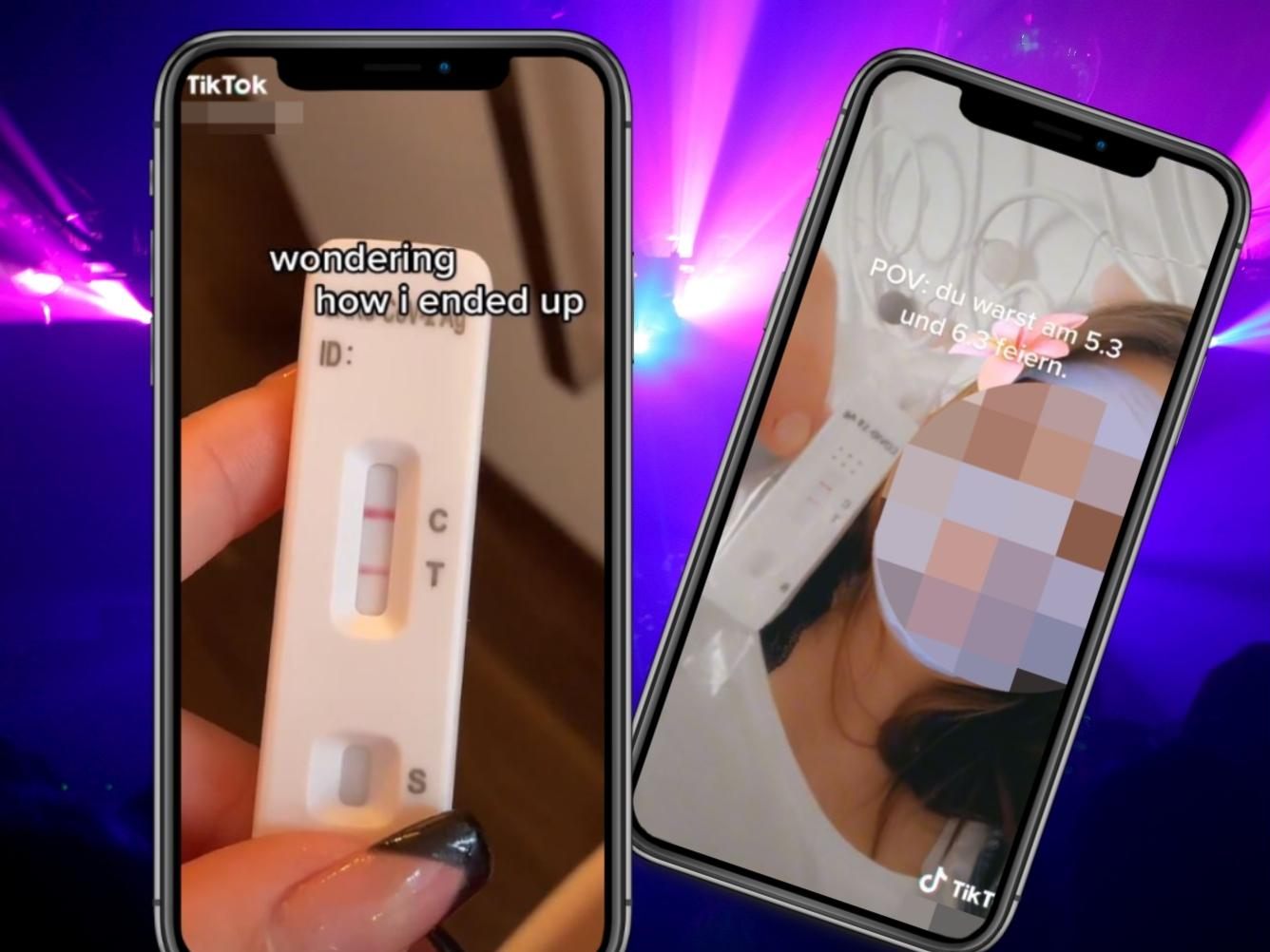 Die Video-Plattform TikTok ist voll mit Videos von positiven Corona-Tests. Die Video-Plattform TikTok ist voll mit Videos von positiven Corona-Tests.