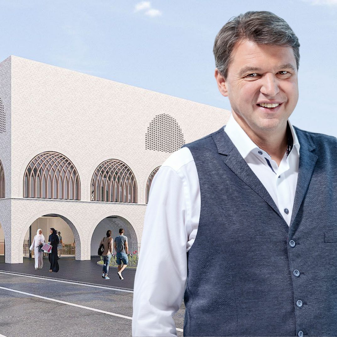 Illustration des geplanten islamischen Kulturzentrums in Lustenau. Es ist fraglich, ob das Projekt in der vorgesehenen Dimension entsteht.