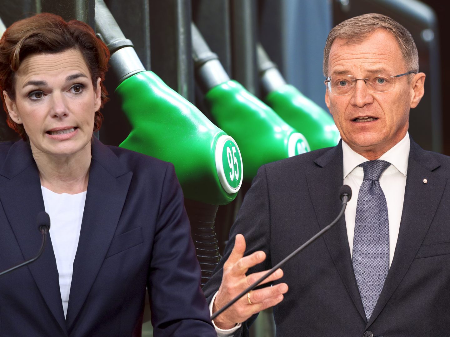 Rendi-Wagner und Stelzer denken über staatlichen Eingriff beim Spritpreis nach Rendi-Wagner und Stelzer denken über staatlichen Eingriff beim Spritpreis nach