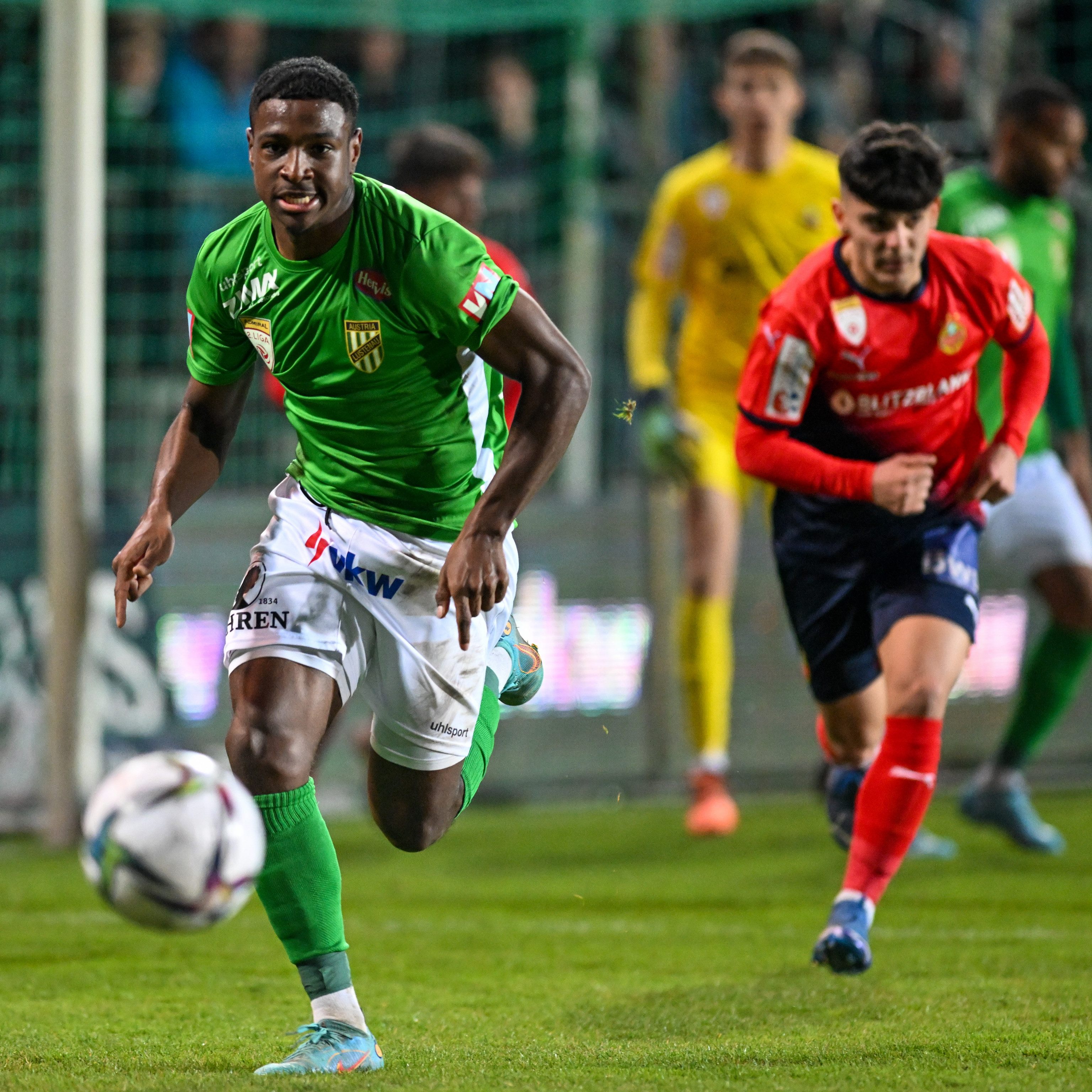 Teixeira vergab in der zweiten Halbzeit eine der wenigen Chancen der Austria.