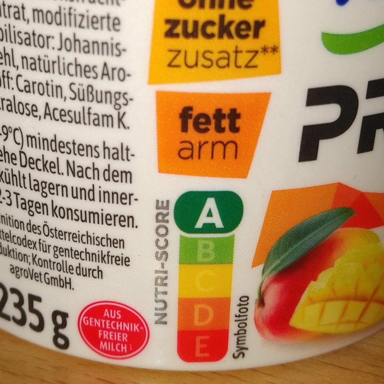 Die Kennzeichnungsmethode für das Nährwertprofil eines Lebensmittels sei "verwirrend".