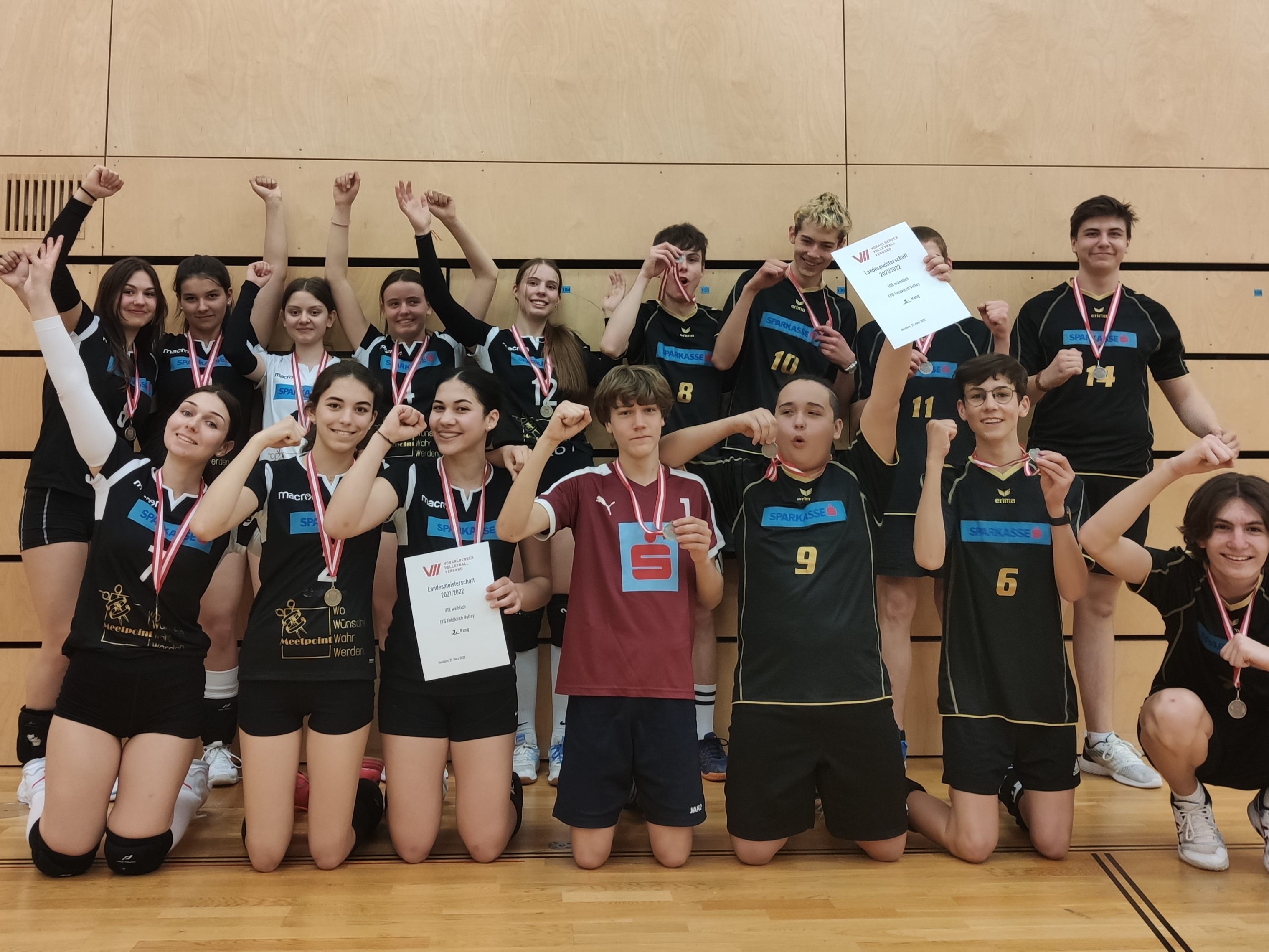 Große Freude über die Medaillen