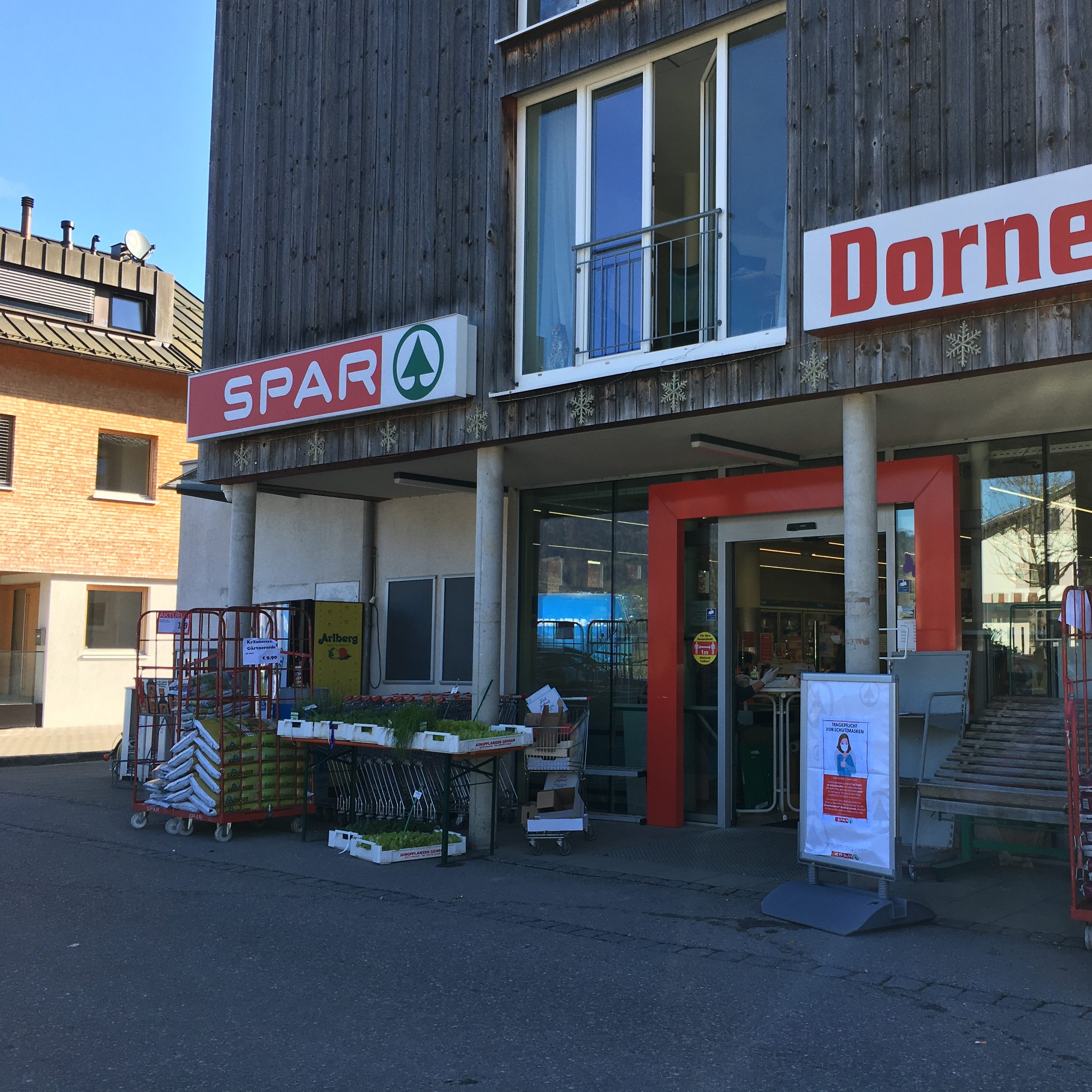 Der Spar-Markt in Andelsbuch.