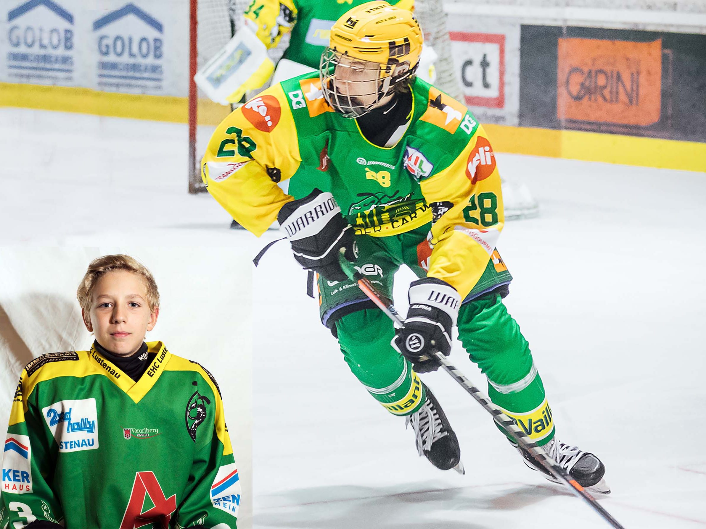 Lenz Moosbrugger schaffte den Sprung vom Nachwuchs in die Kampfmannschaft des EHC Lustenau