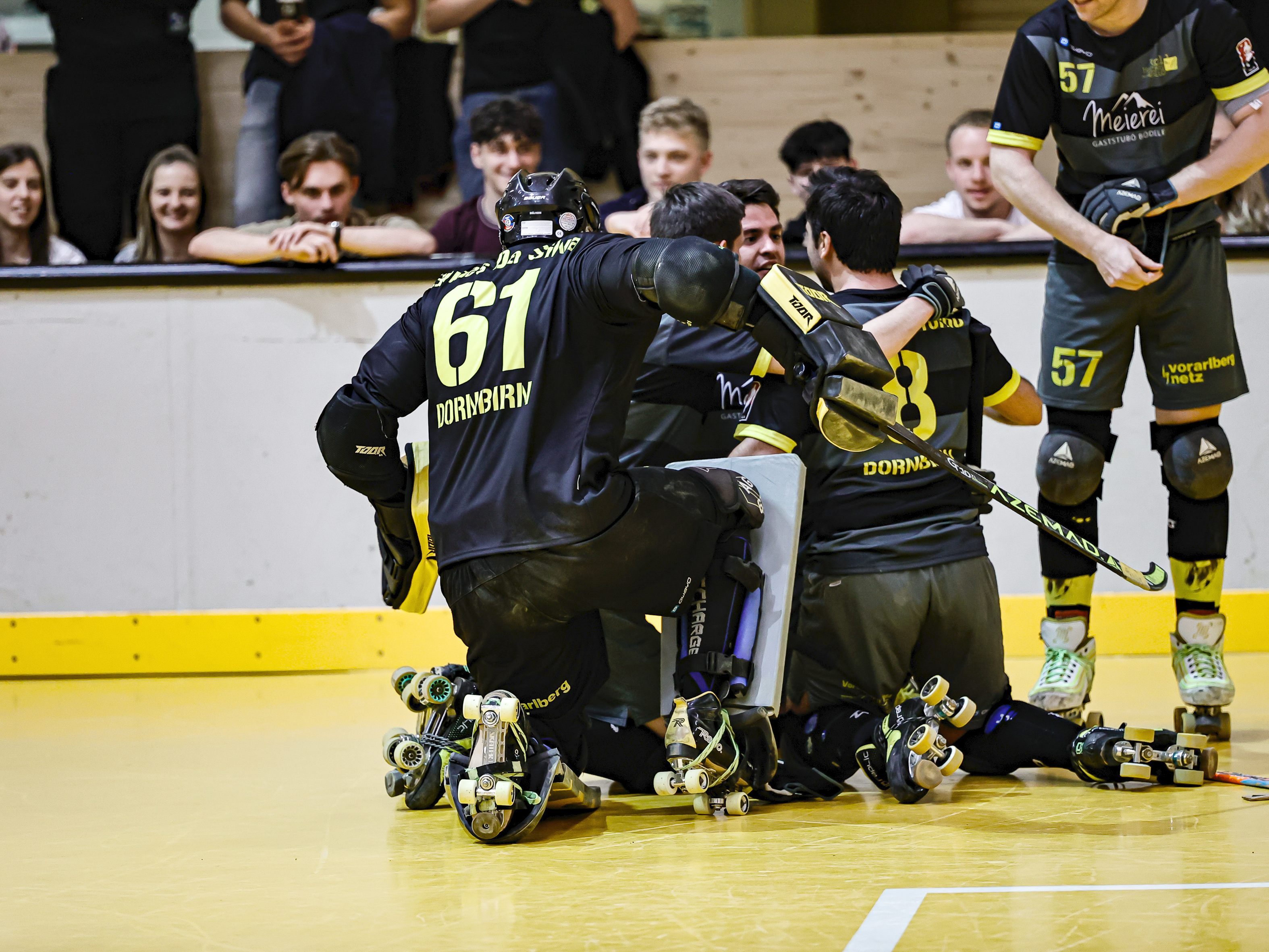 Mit dem Sieg gegen Wolfurt machten die Dornbirner am Wochenende schon das Playoff-Halbfinale klar. Mit dem Sieg gegen Wolfurt machten die Dornbirner am Wochenende schon das Playoff-Halbfinale klar.