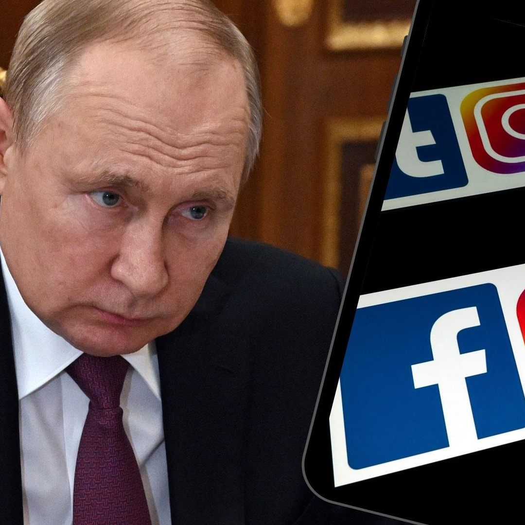Wegen "extremistischer Aktivitäten" werde Instagram und Facebook in Putins Russlands verboten.