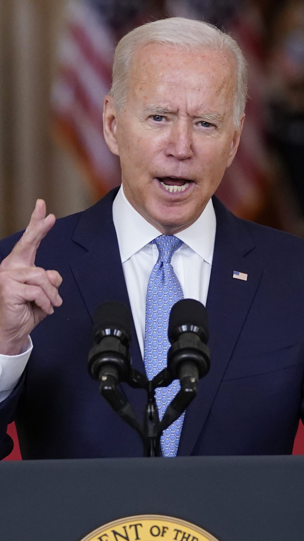 Biden verkündet neue Sanktionen gegen Russland.