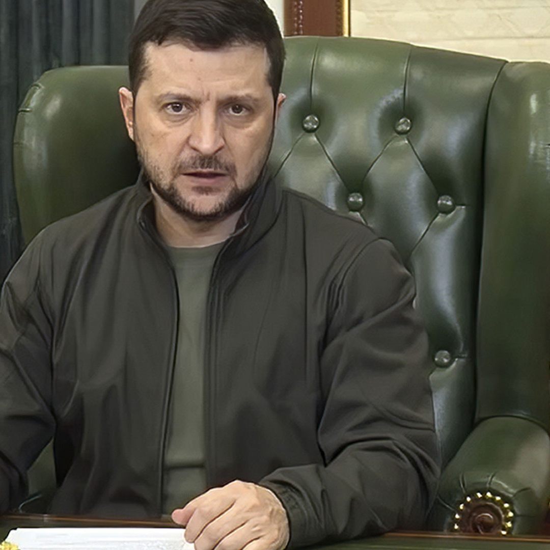 Ukrainischer Präsident Wolodymyr Selenskyj befindet sich in Kiew