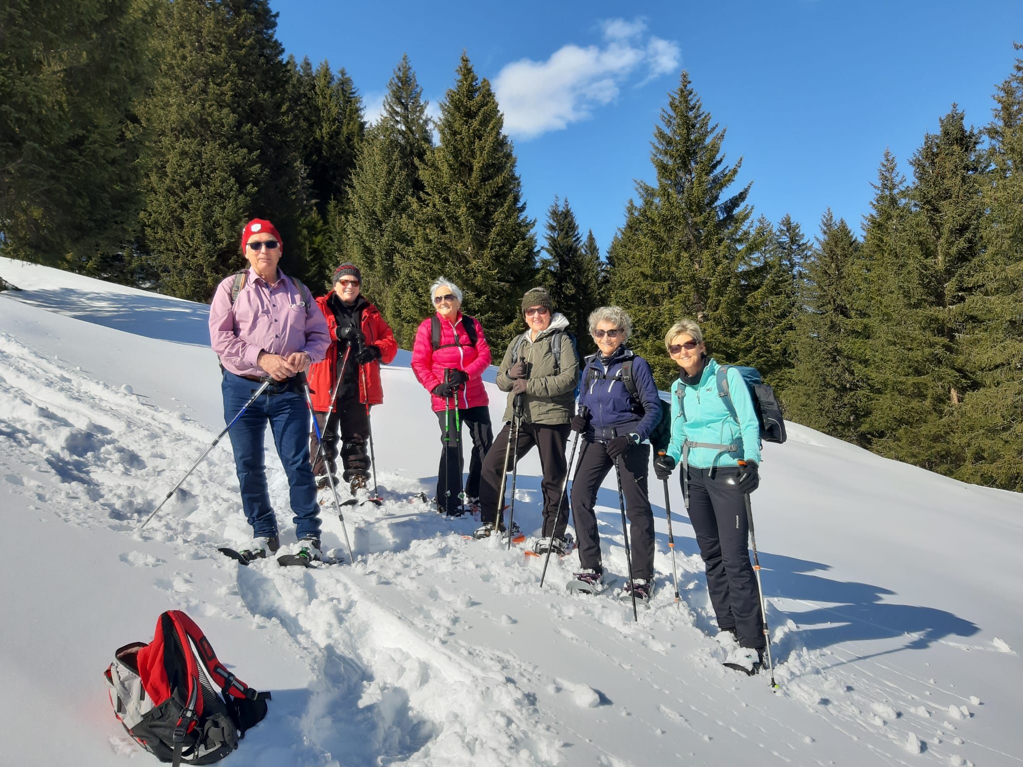 Die regelmäßigen Schneeschuhwanderungen hielten die PVÖ-Mitglieder fit und gesund.