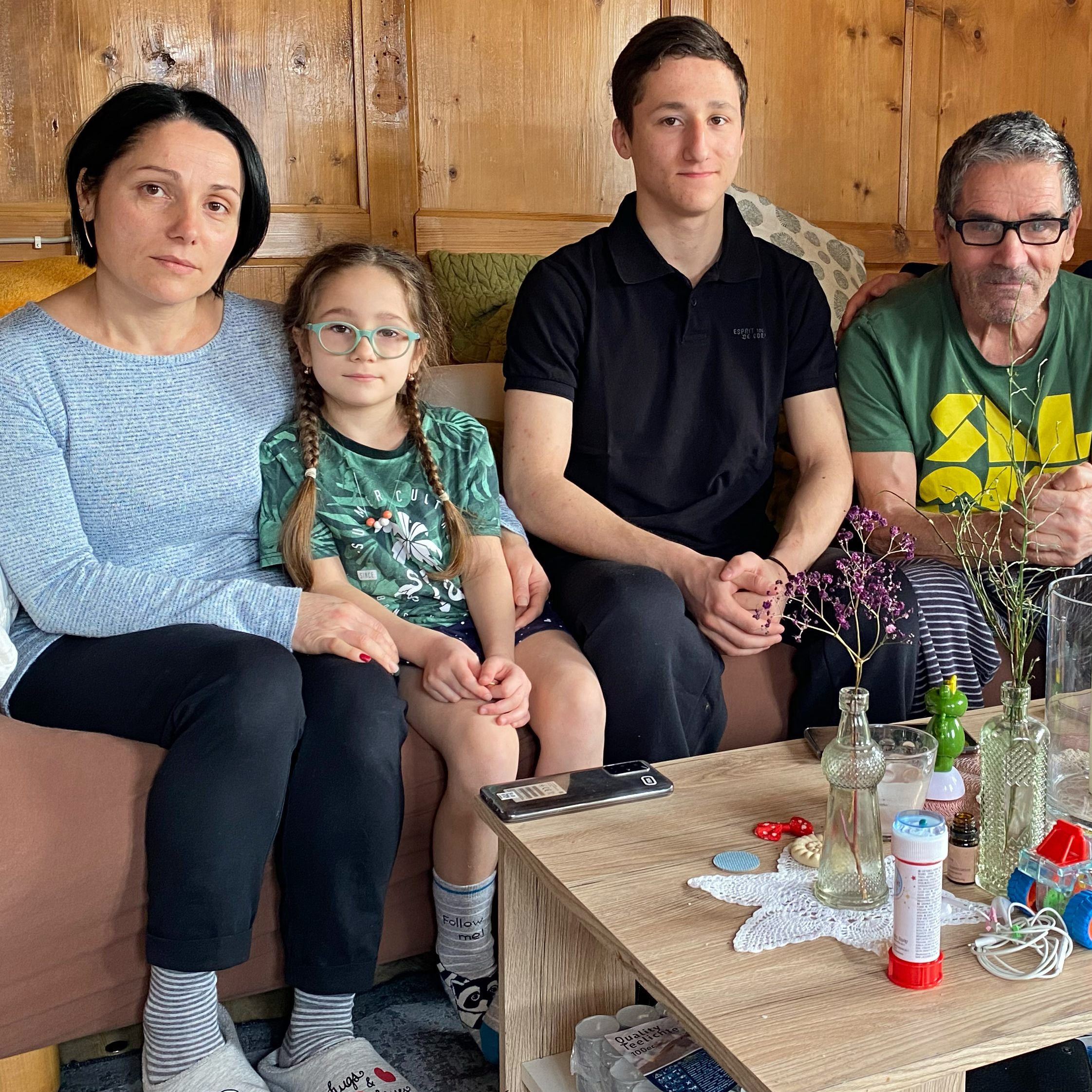 Dank Peter Fetz und dem Hirschen-Team hat Familie Mamanova aus der Ukraine in Schwarzenberg eine Fluchtunterkunft gefunden.