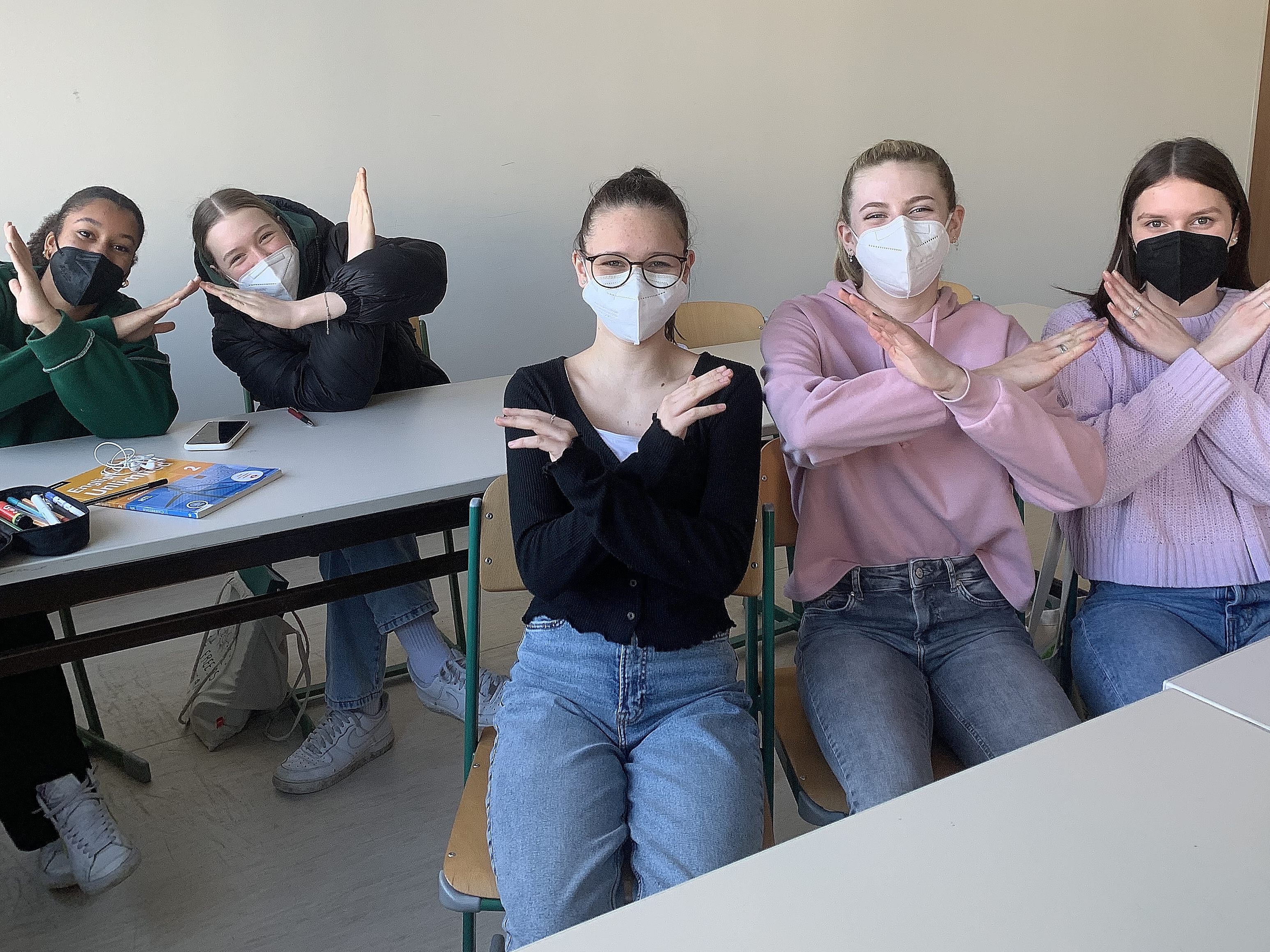 Die HTL Dornbirn nahm an der UN-Aktion #BreakTheBias zum Weltfrauentag teil.