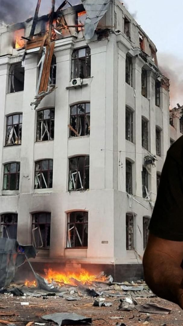 Der Sitz der Sicherheitsdienste in Charkiv wurde massiv beschossen. Der ukrainische Präsident Wolodymyr Selenskyj (Bild) befindet sich weiter in Kiew.