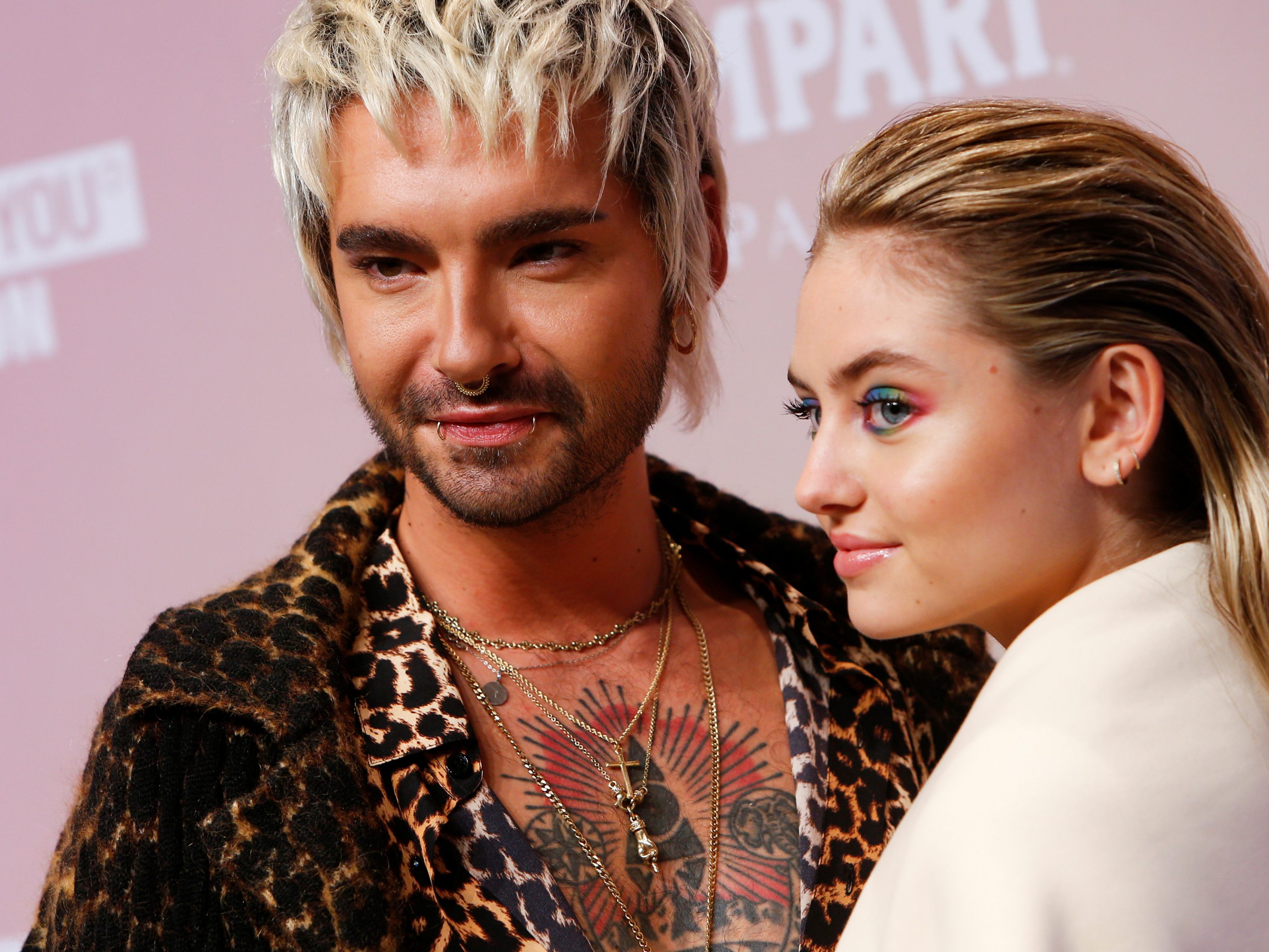 Bill Kaulitz mit Leni Klum. Bill Kaulitz mit Leni Klum.