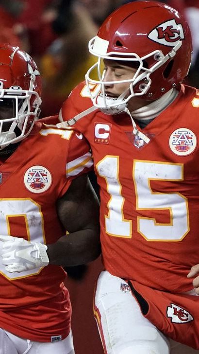 Hill mit Pat Mahomes.