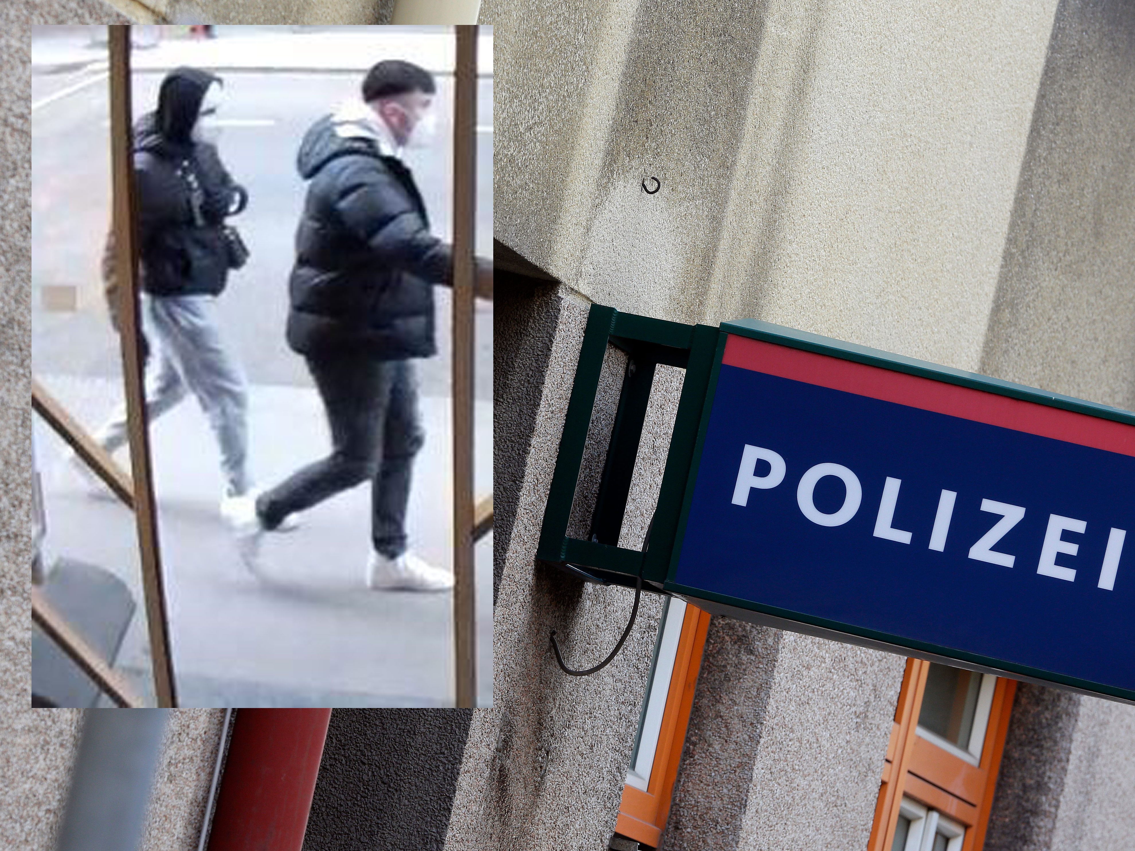 Der auf dem Lichtbild links ersichtliche Mann steht im Verdacht, einen ver- suchten Raub begangen zu haben Der auf dem Lichtbild links ersichtliche Mann steht im Verdacht, einen ver- suchten Raub begangen zu haben